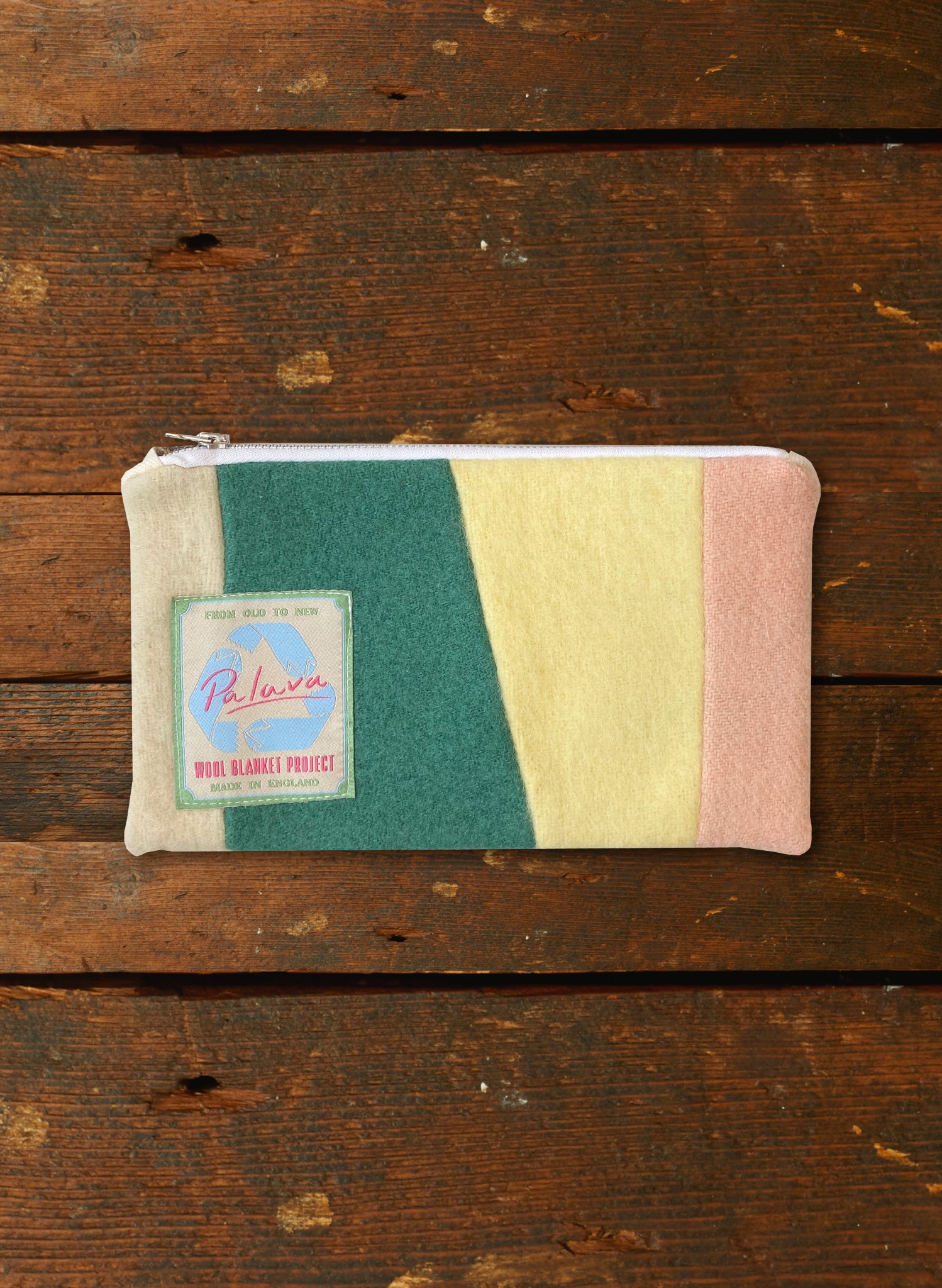 Zip Pouch - Medium - Cream Coral Reef