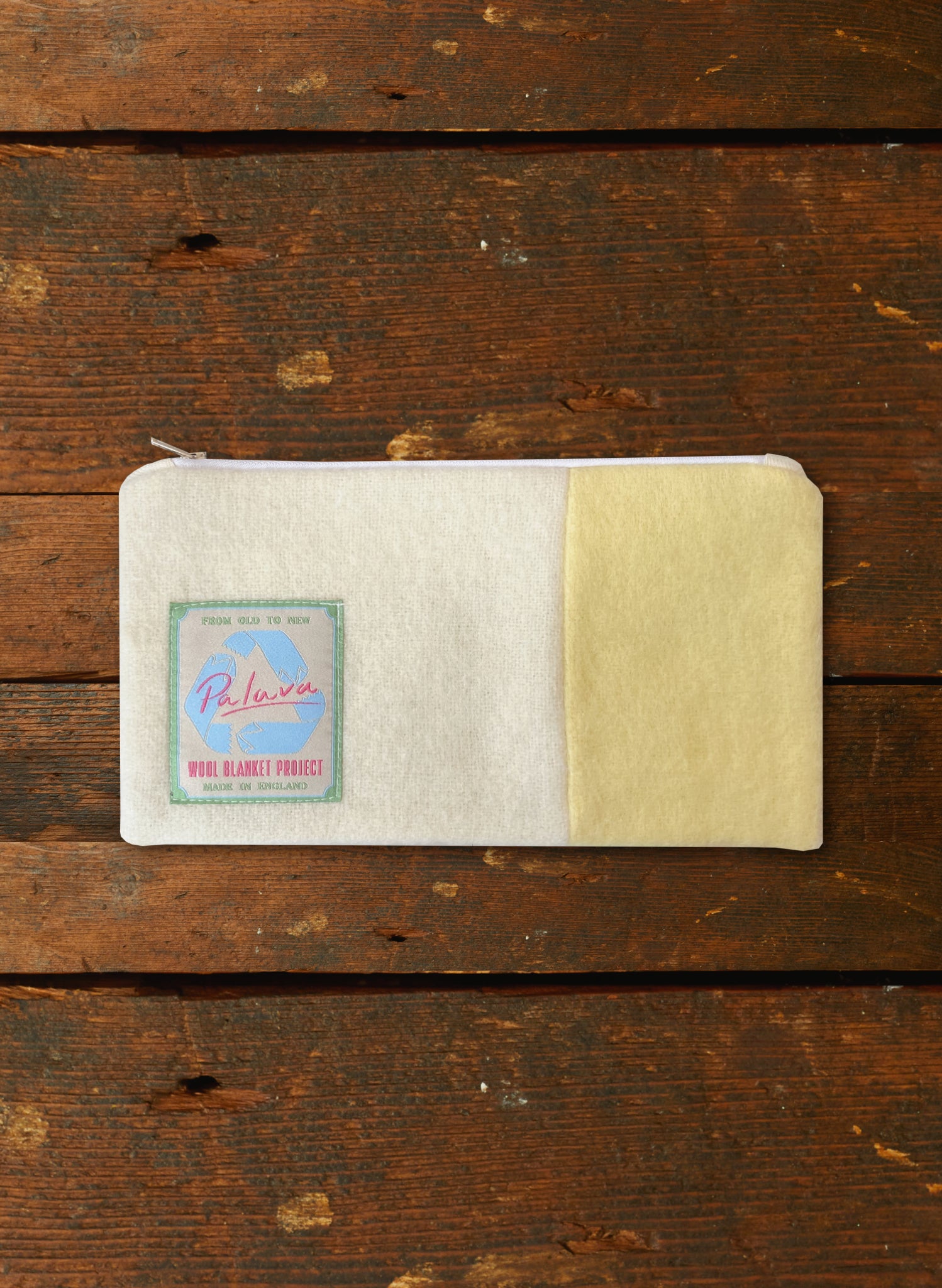 Zip Pouch - Medium - Ivory Coral Migration
