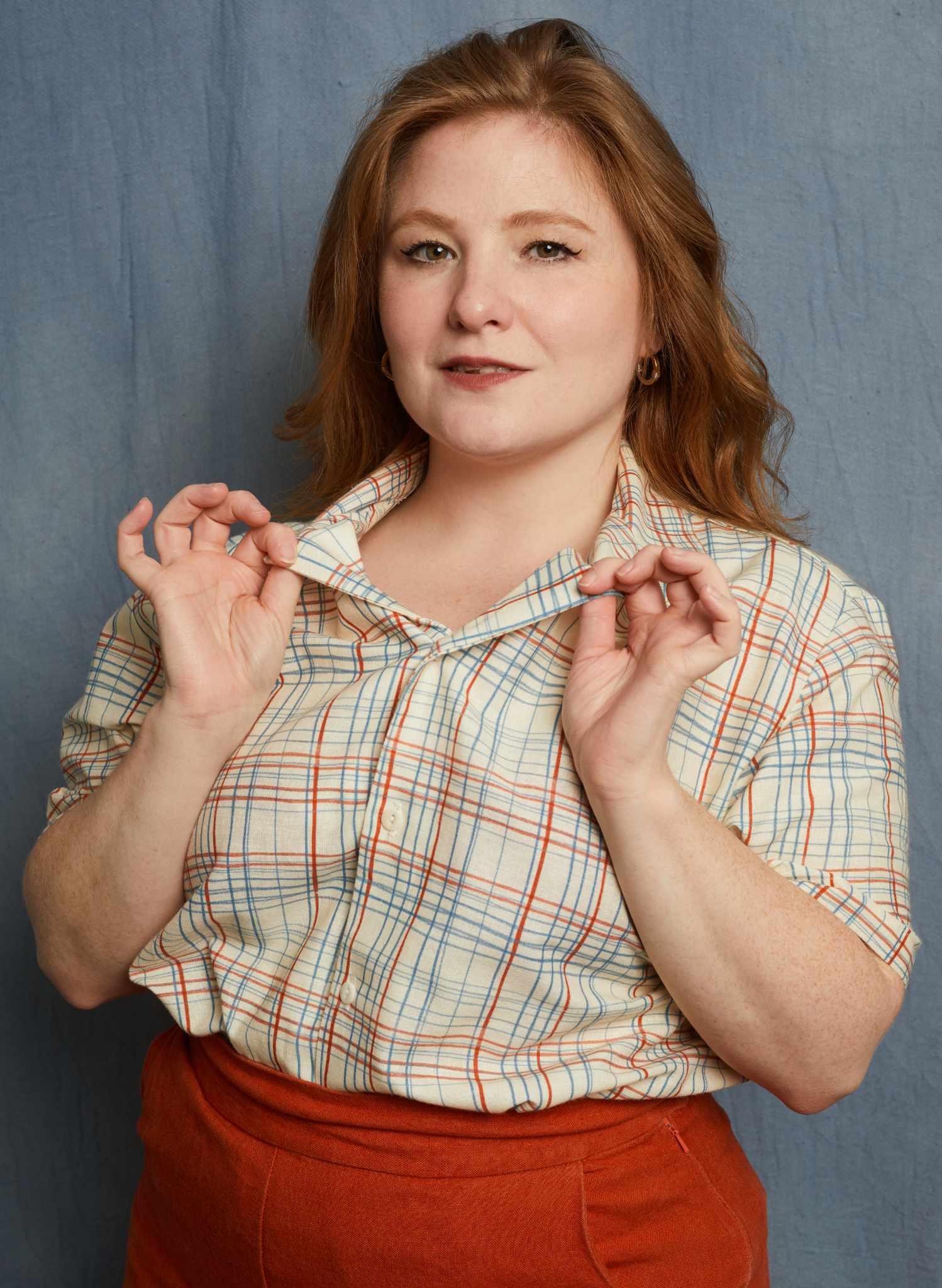 Kit Shirt - Cream Folk Check