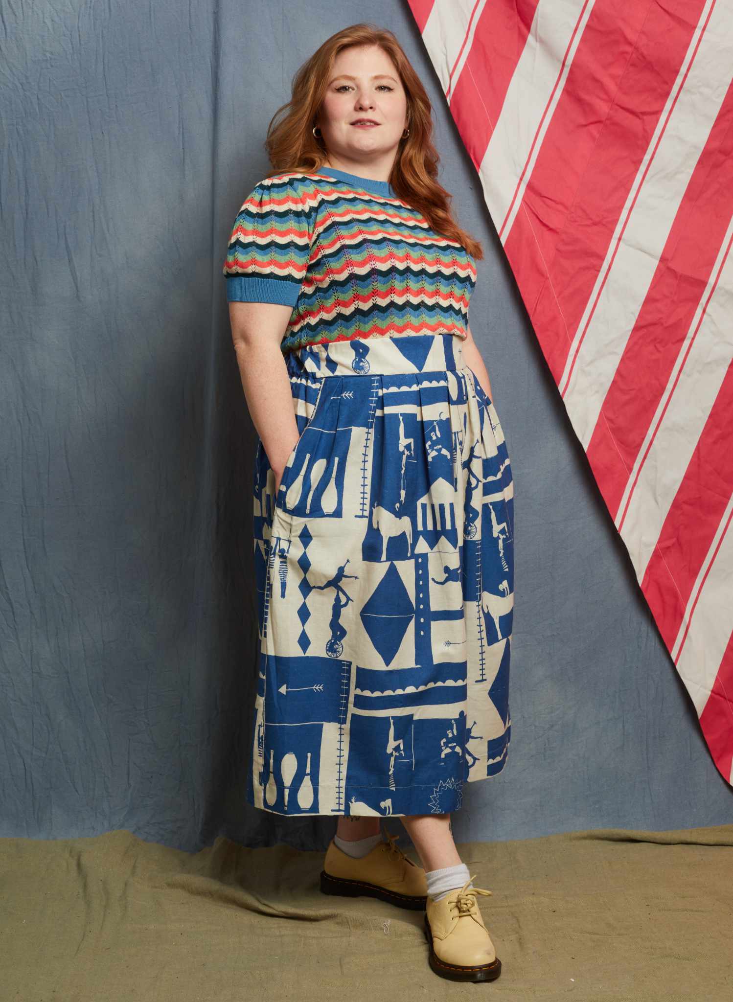 Florence Skirt - Blue Circus Sports