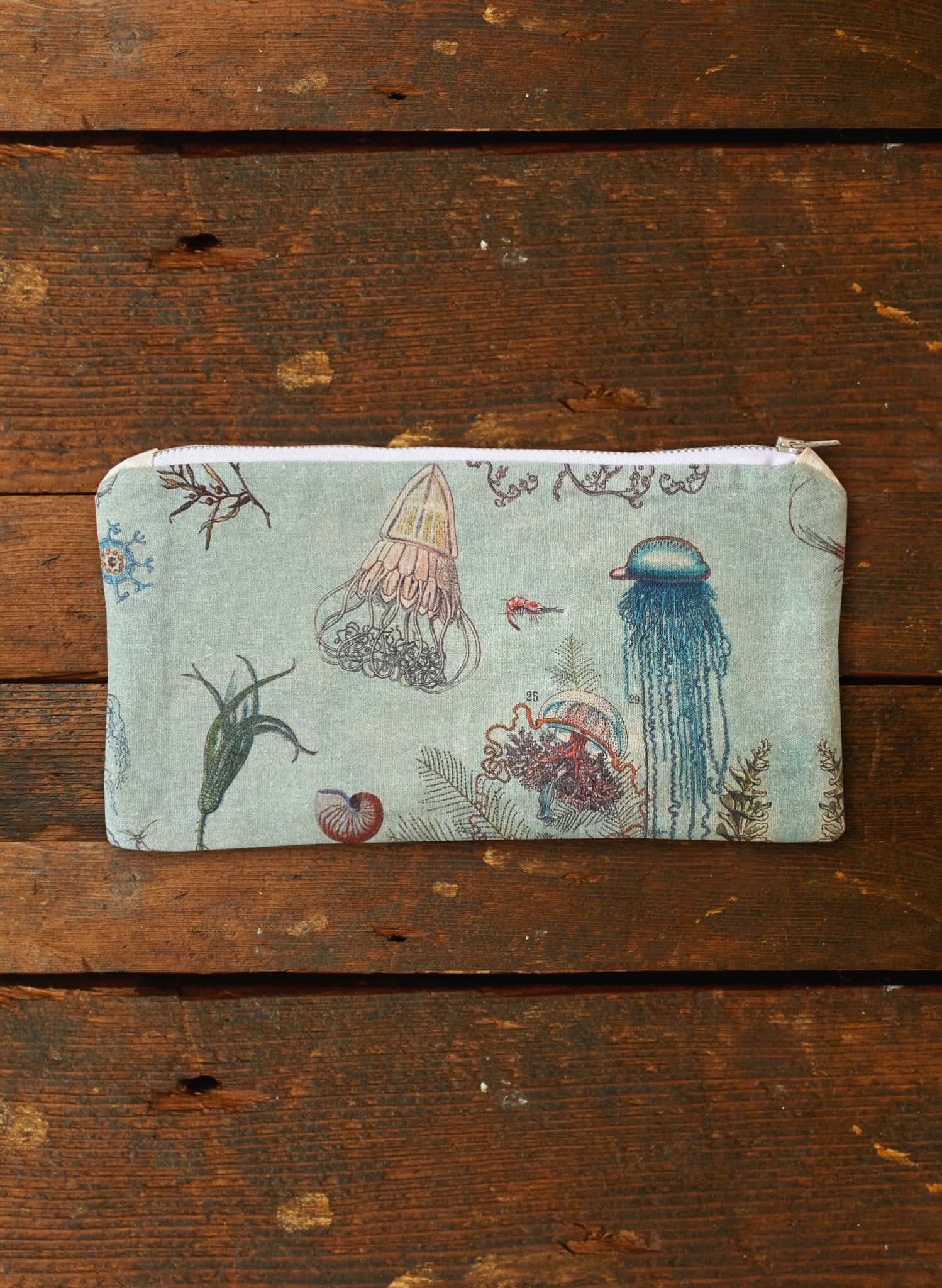 Zip Pouch - Medium - Ocean Jelly Fish