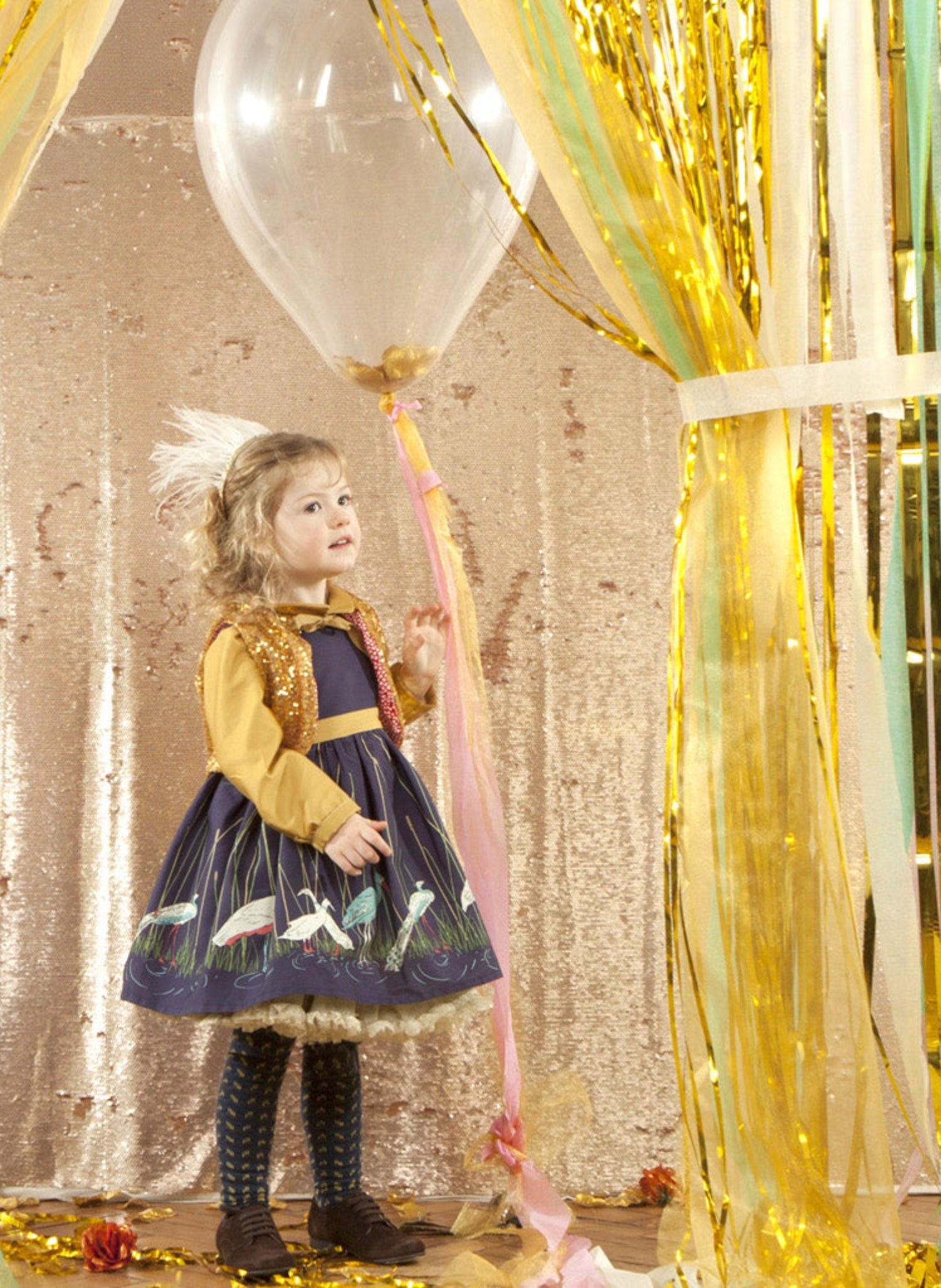 Children's headband - Feathered