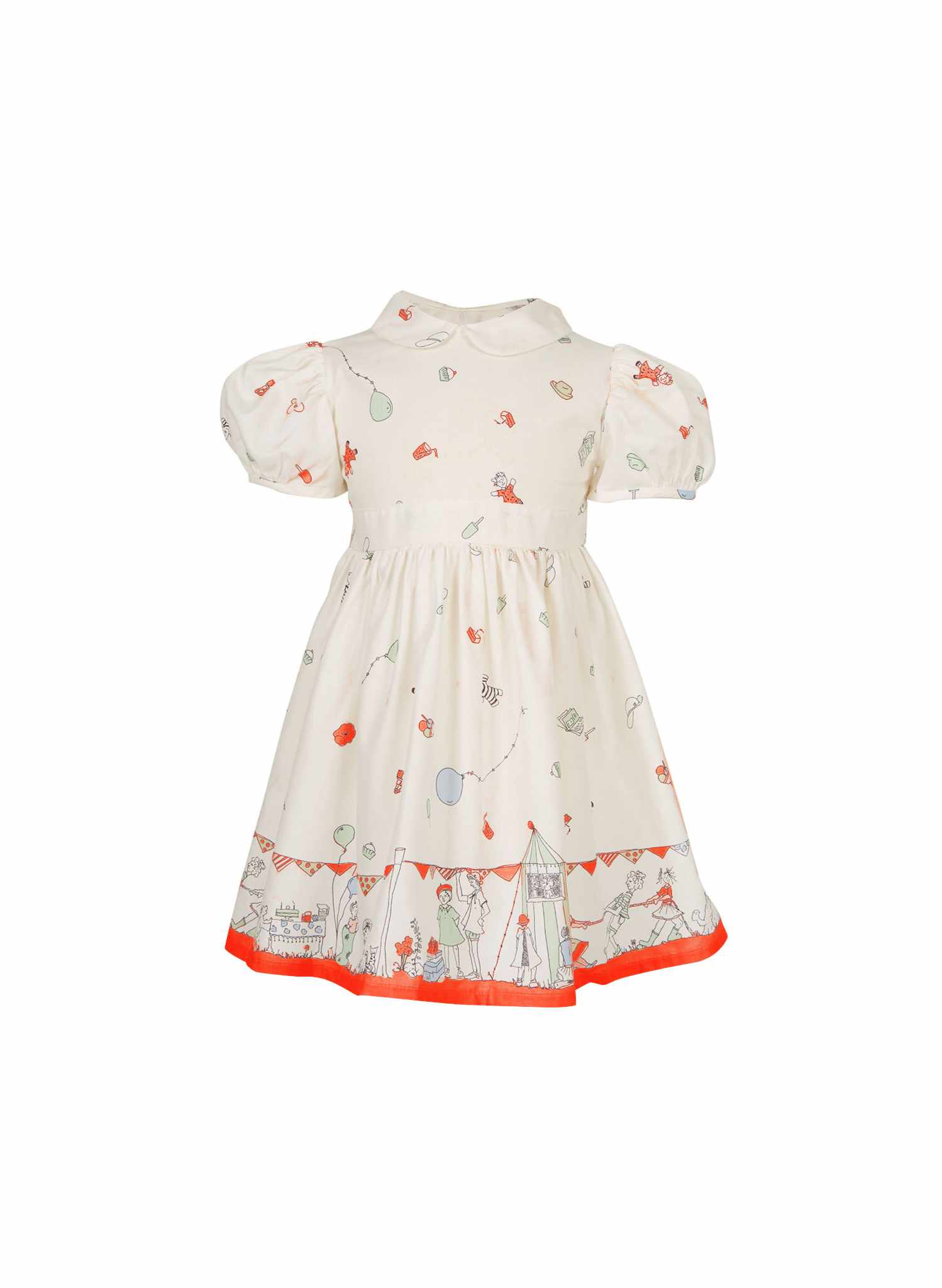 Red Birthday Bash Fabric - Cotton