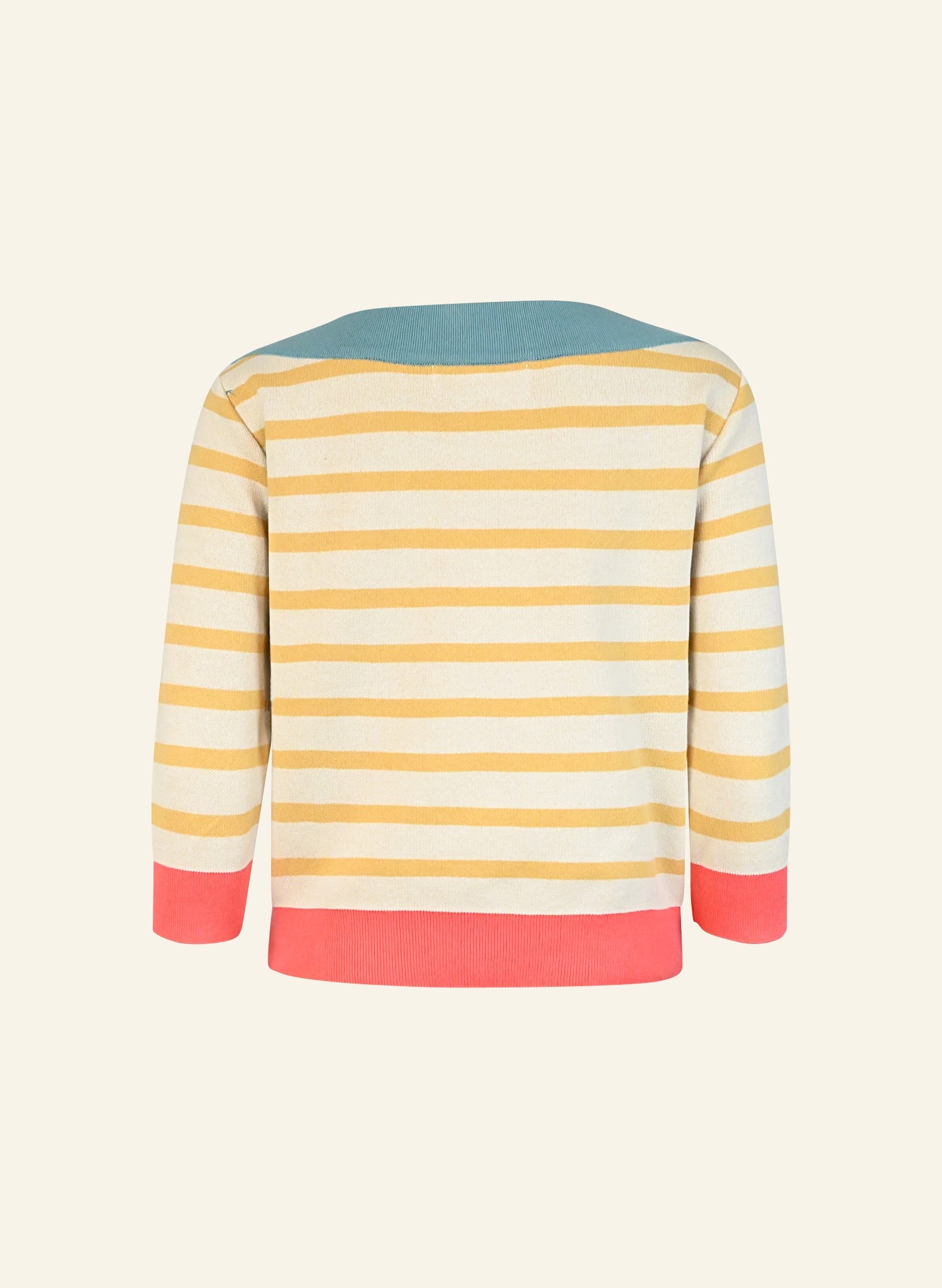 Amelie Top - Gold Stripe Knitted