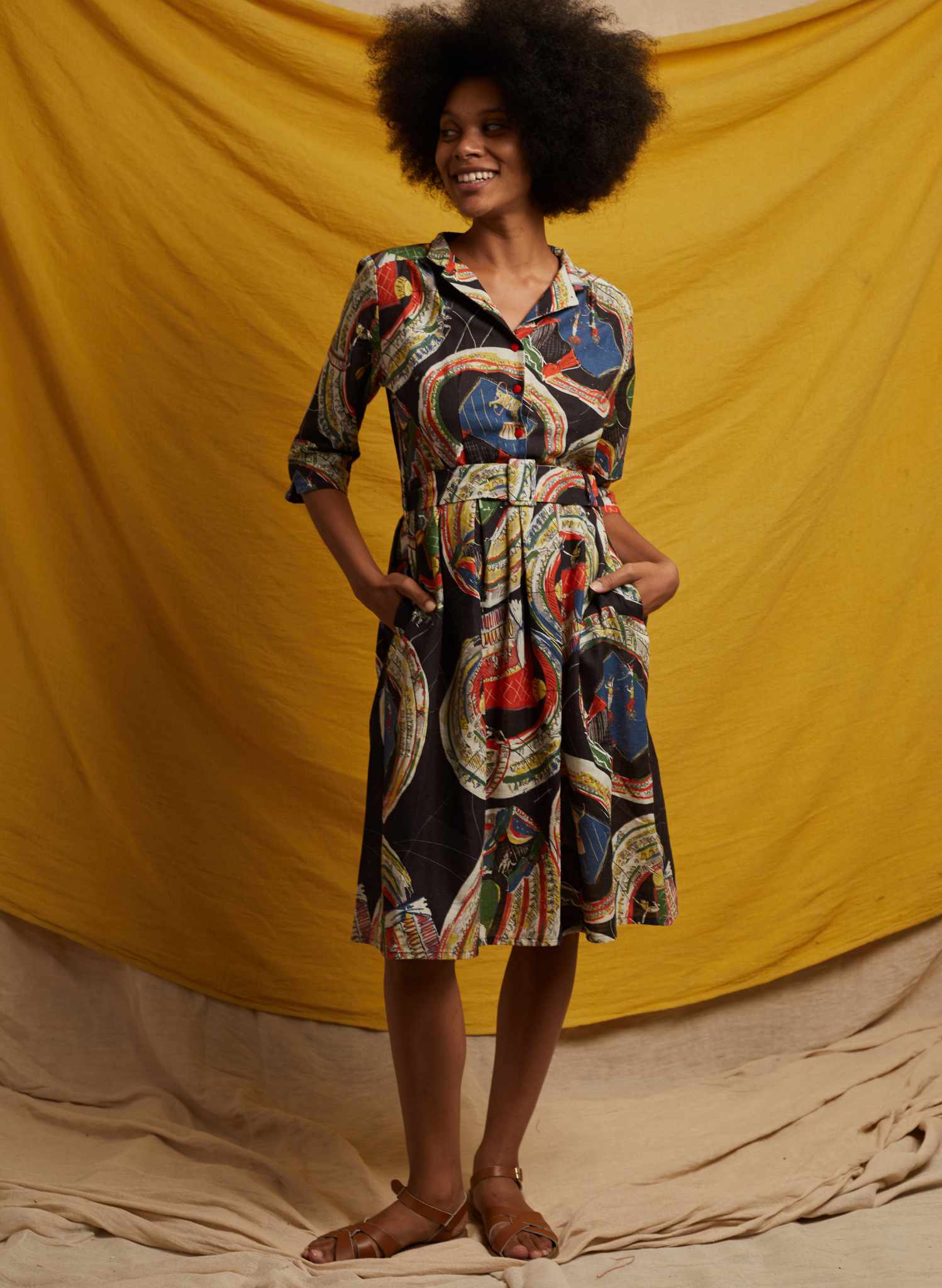 Cynthia Dress - Black Big Top