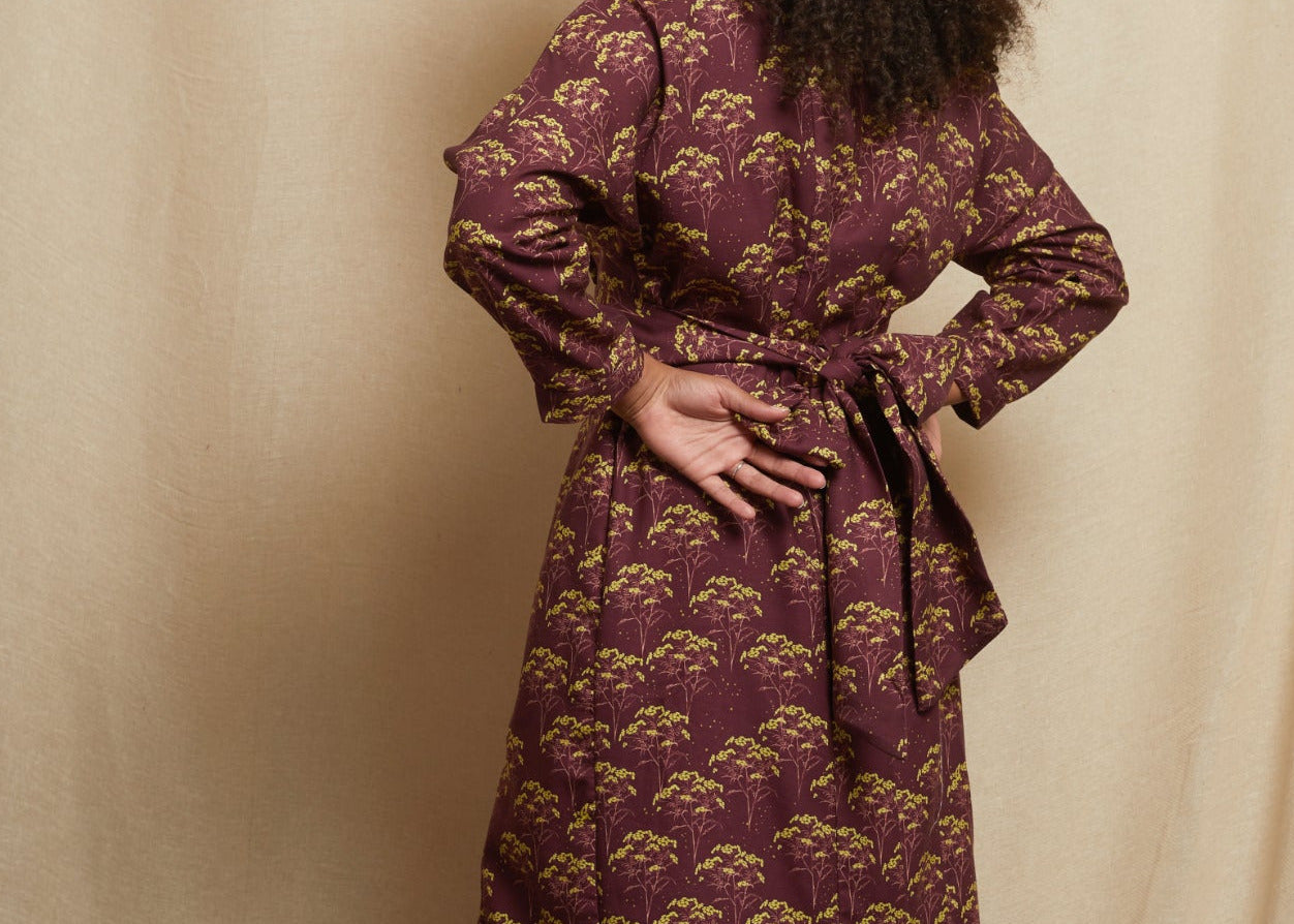 Beryl - Blackcurrant Tansy Dress