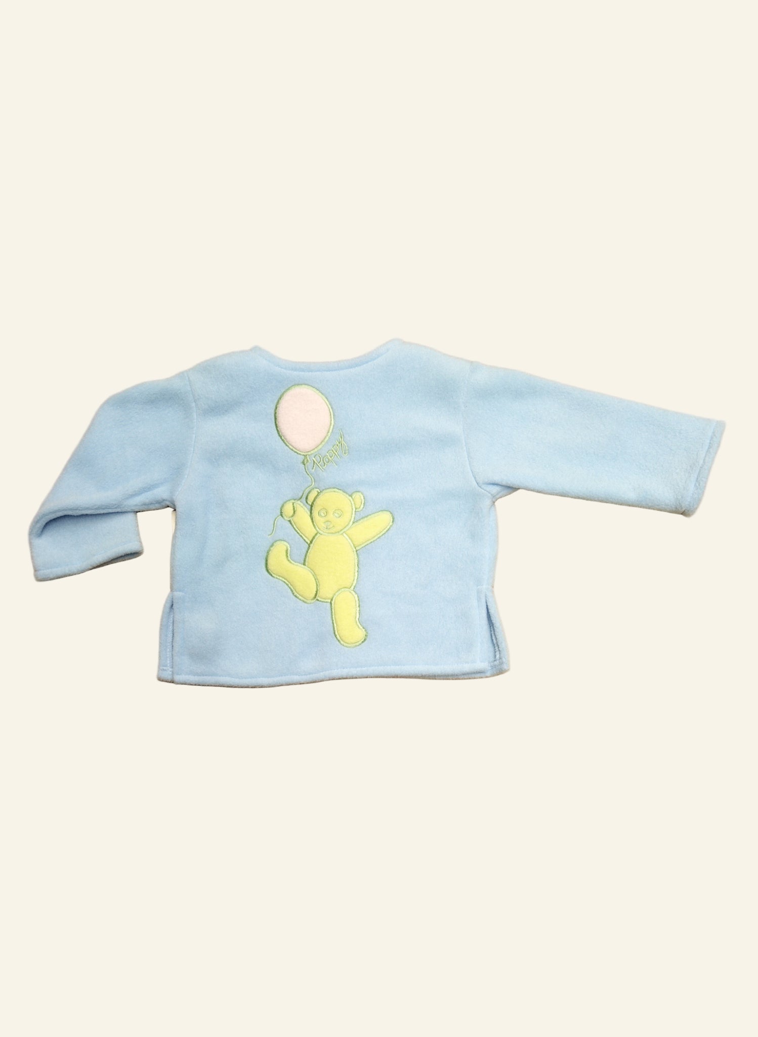 Children's Jacket - no collar - Teddy - Baby Blue