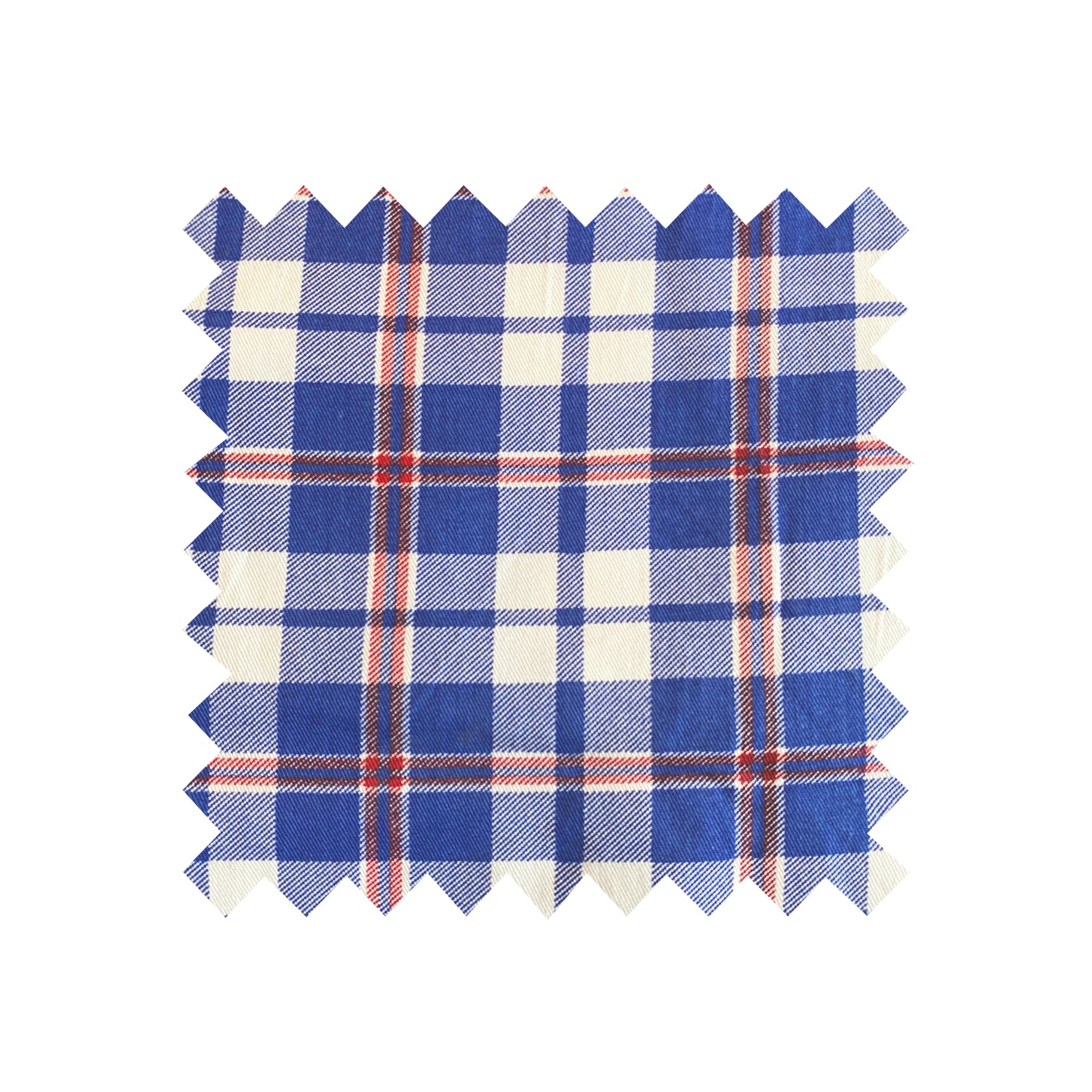 Remnant - 88x140cm - Blue Check - Cotton Twill