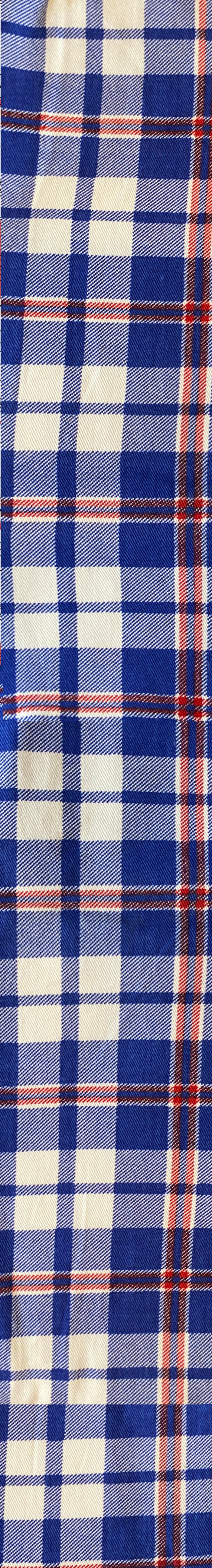 Remnant - 88x140cm - Blue Check - Cotton Twill