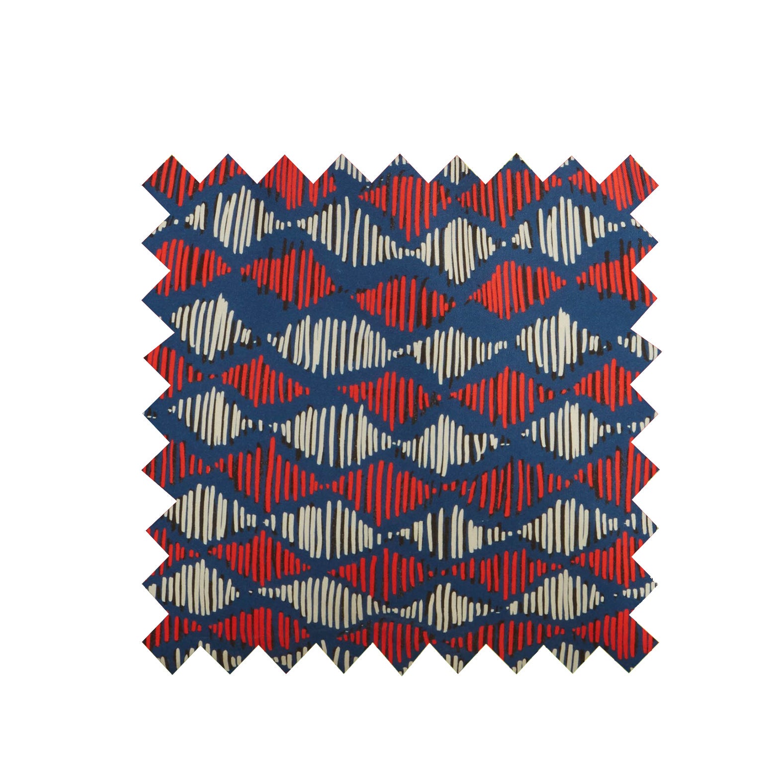 Remnant - 156x65cm - Blue Soundwaves - Tencel