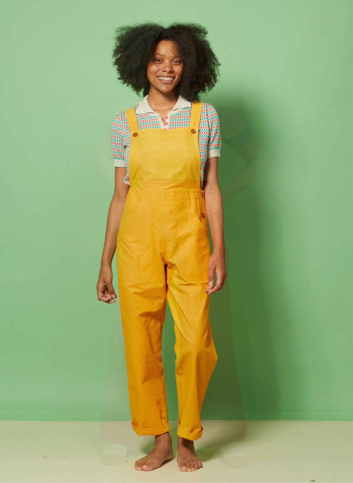 Bonnie Dungarees - Mustard Yellow