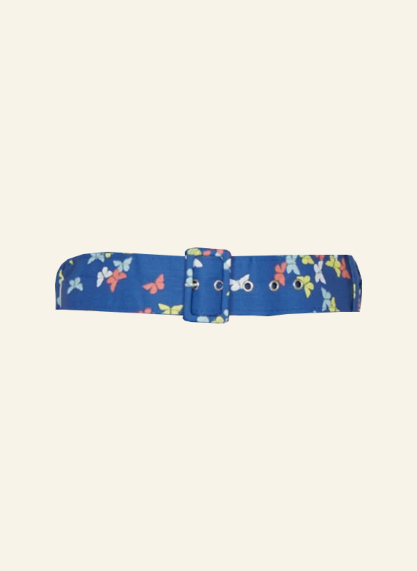 Archive Sale - Buckle Belt - Blue Chasing Butterflies