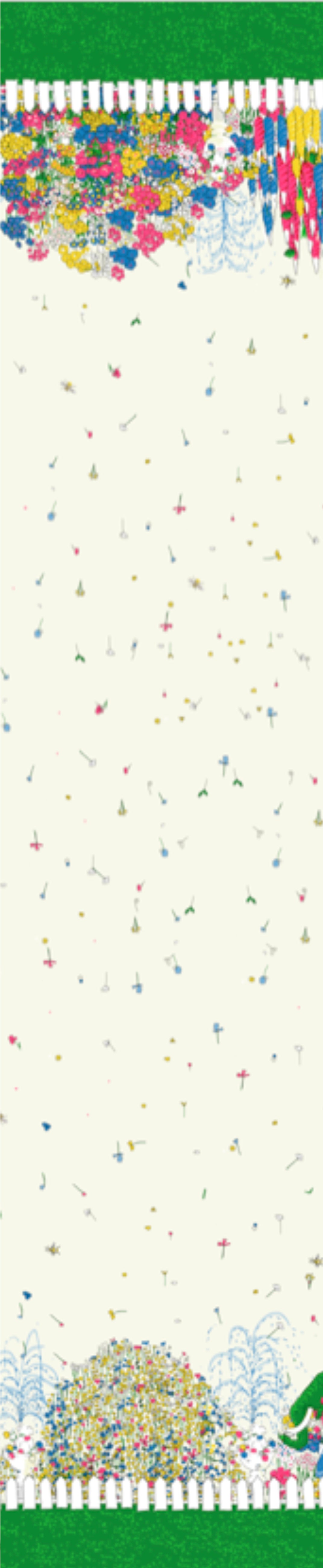 Remnant - 47.5x152cm - Chelsea Flower Show - Cotton Sateen