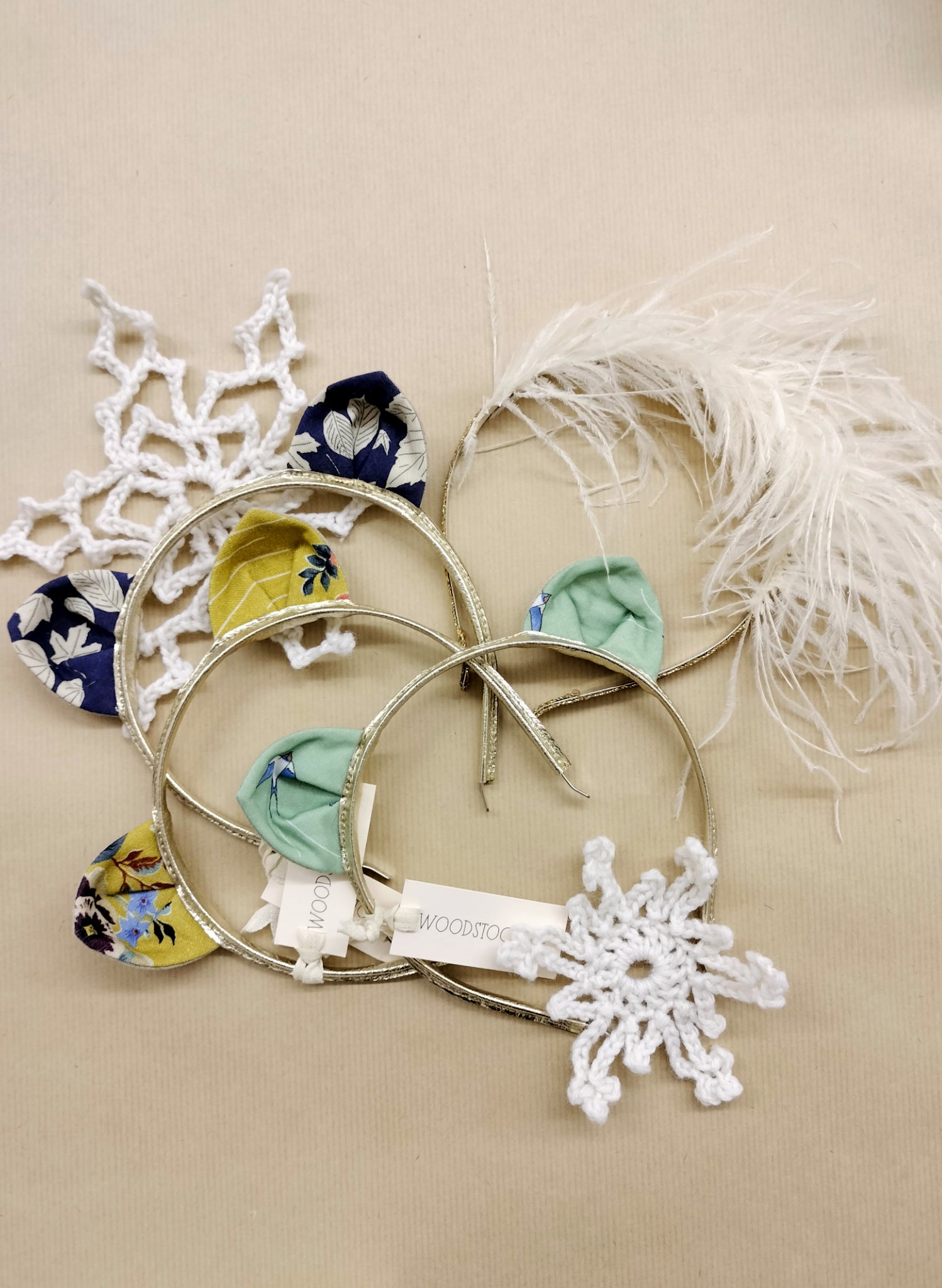 Children's headband - Feathered