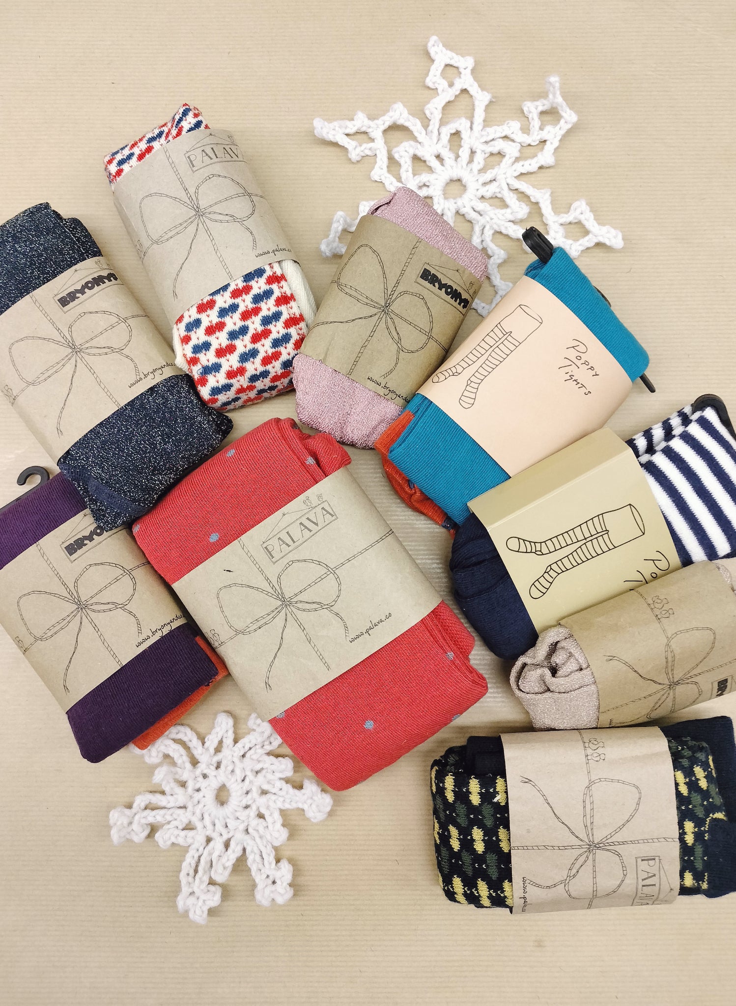 Sample Sale - Age 1-2-Children's Tights - Coral Polka Dot