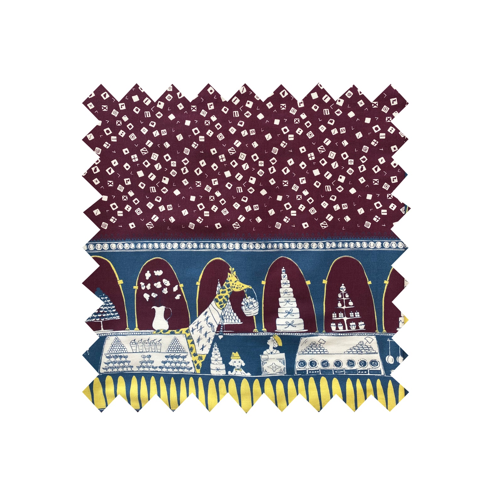 Remnant - 156x146cm - Poppy Chocolate Box - Cotton Blend