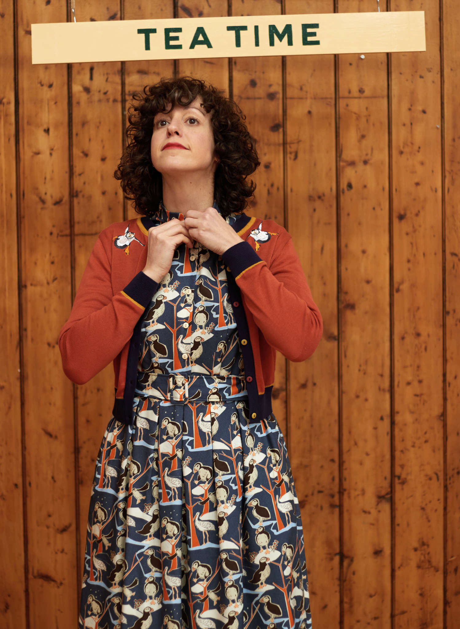 Cynthia Dress - Blue Puffin