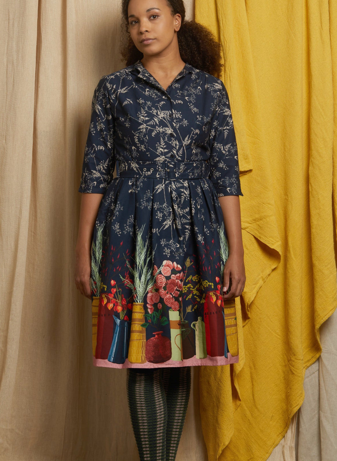 Cynthia - Navy Constance Spry Dress