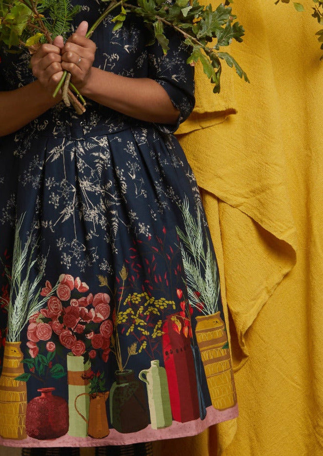 Cynthia - Navy Constance Spry Dress