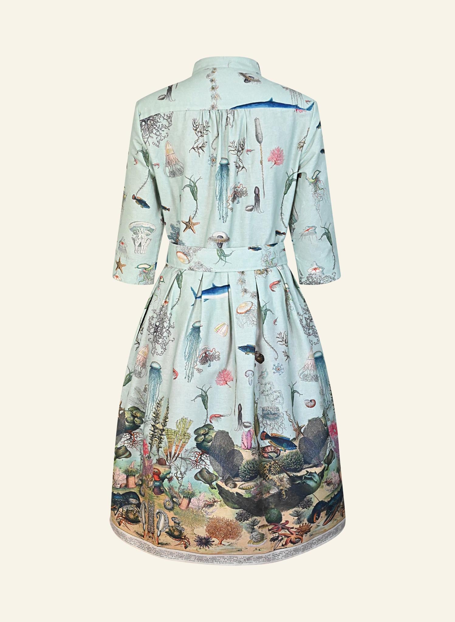 Cynthia Dress - Blue Ocean Jellyfish