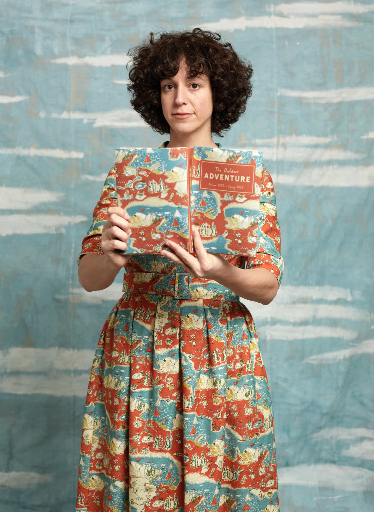 Cynthia Dress - Mandarin Treasure Map