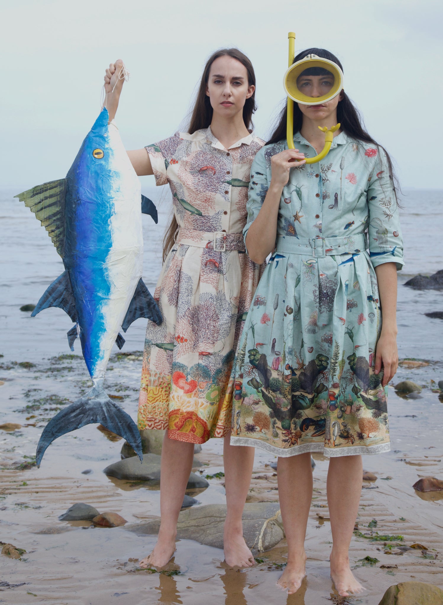 Cynthia Dress - Blue Ocean Jellyfish
