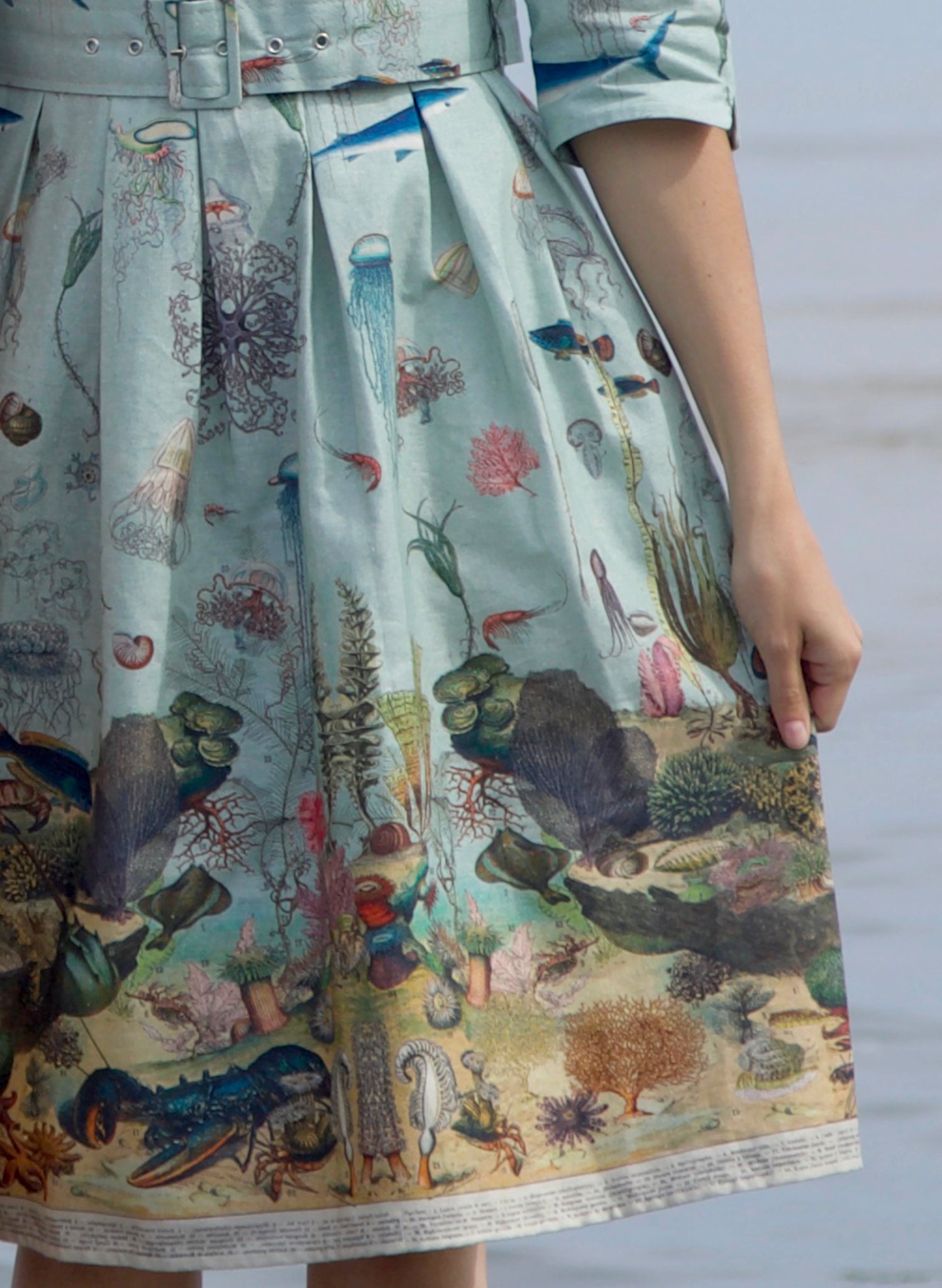 Cynthia Dress - Blue Ocean Jellyfish