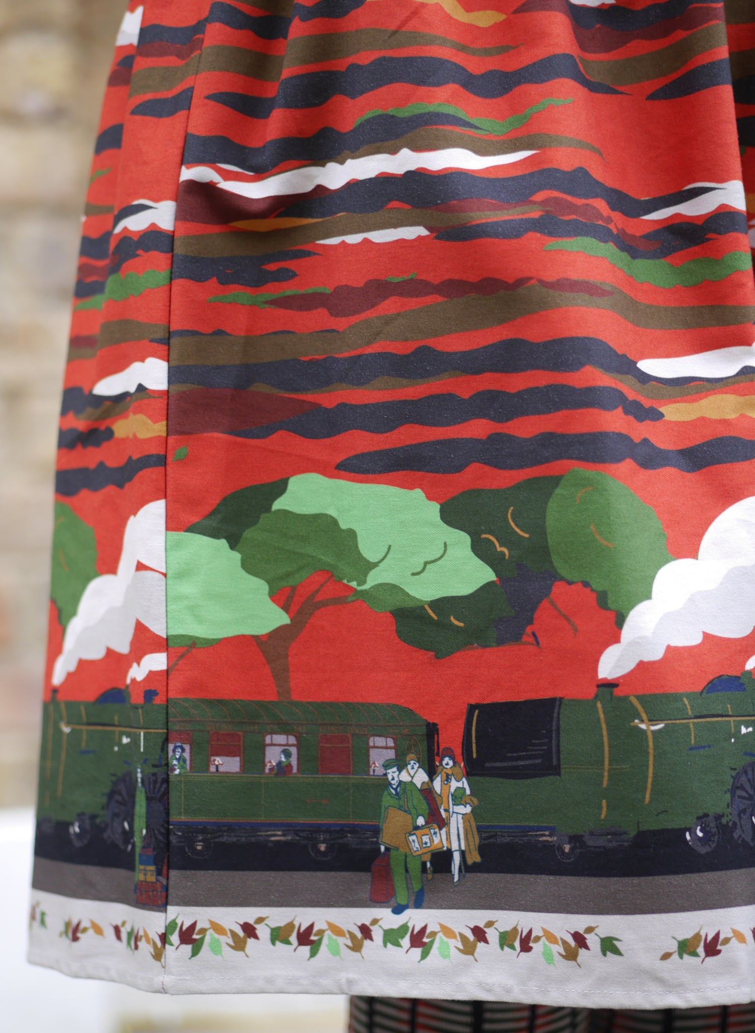 Cynthia Dress - Rust Flying Scotsman