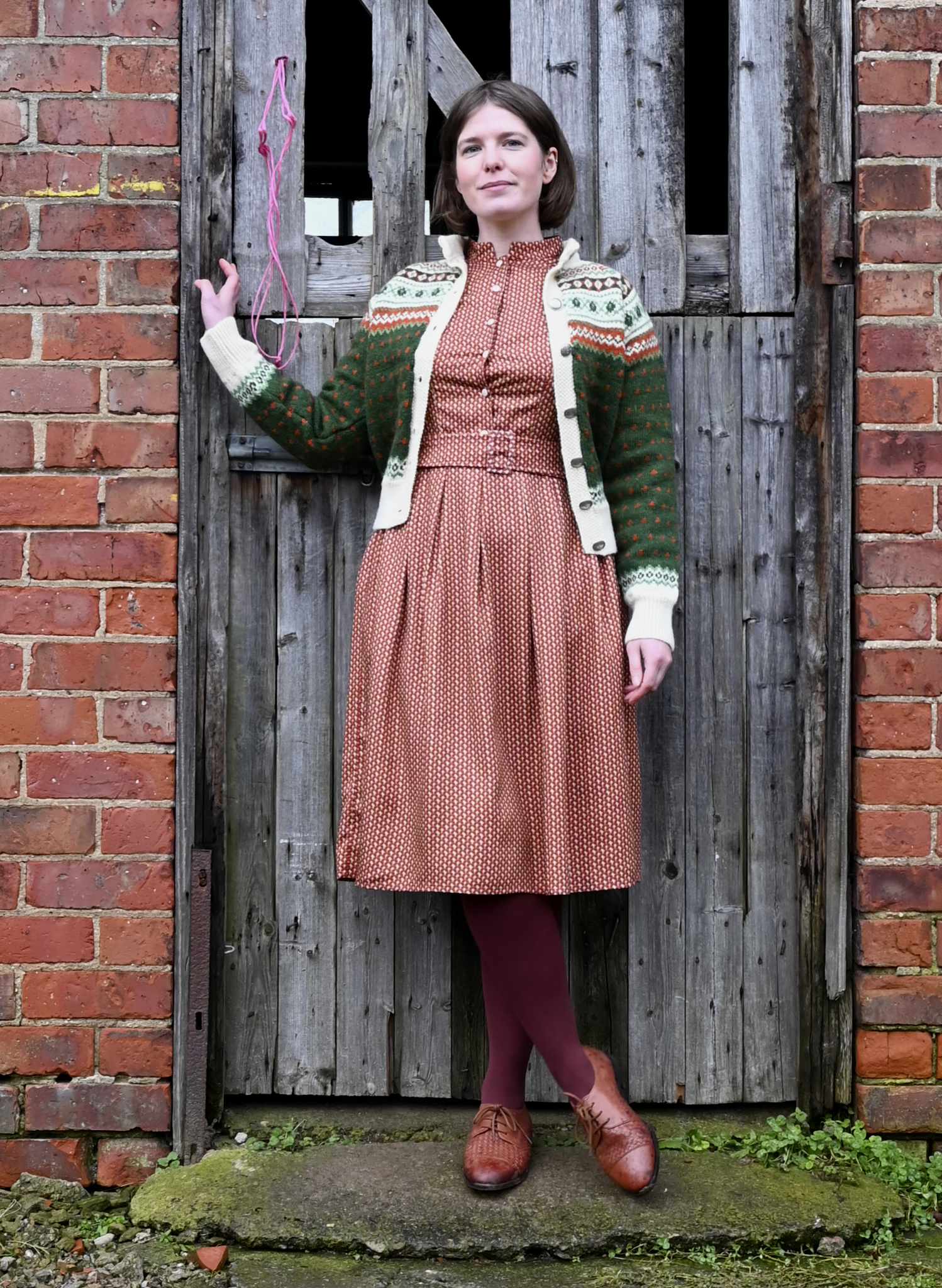Archive Sale - Size 10 - Cynthia Dress - Rust Basket
