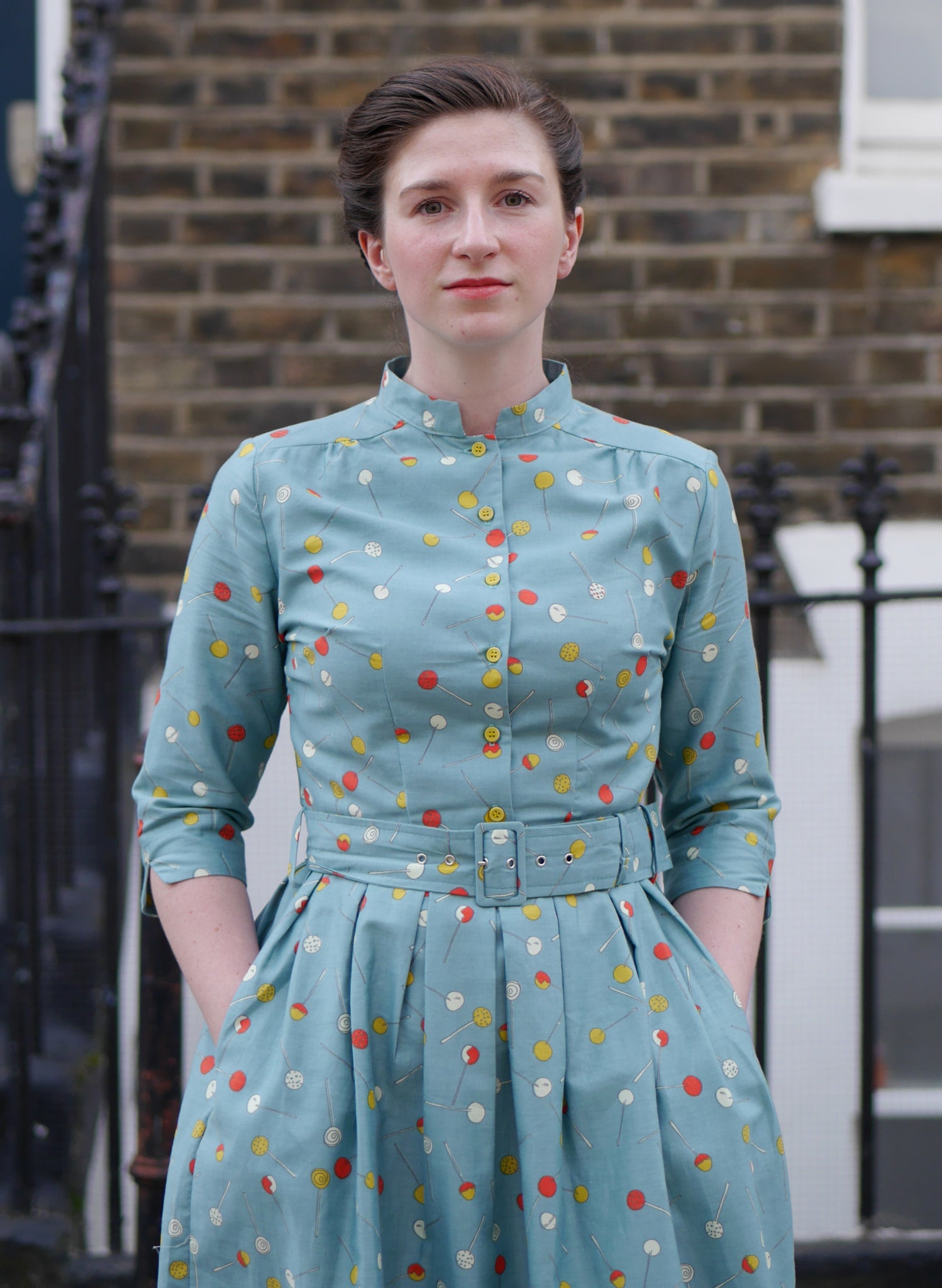 Cynthia Dress - Sage Lollipop