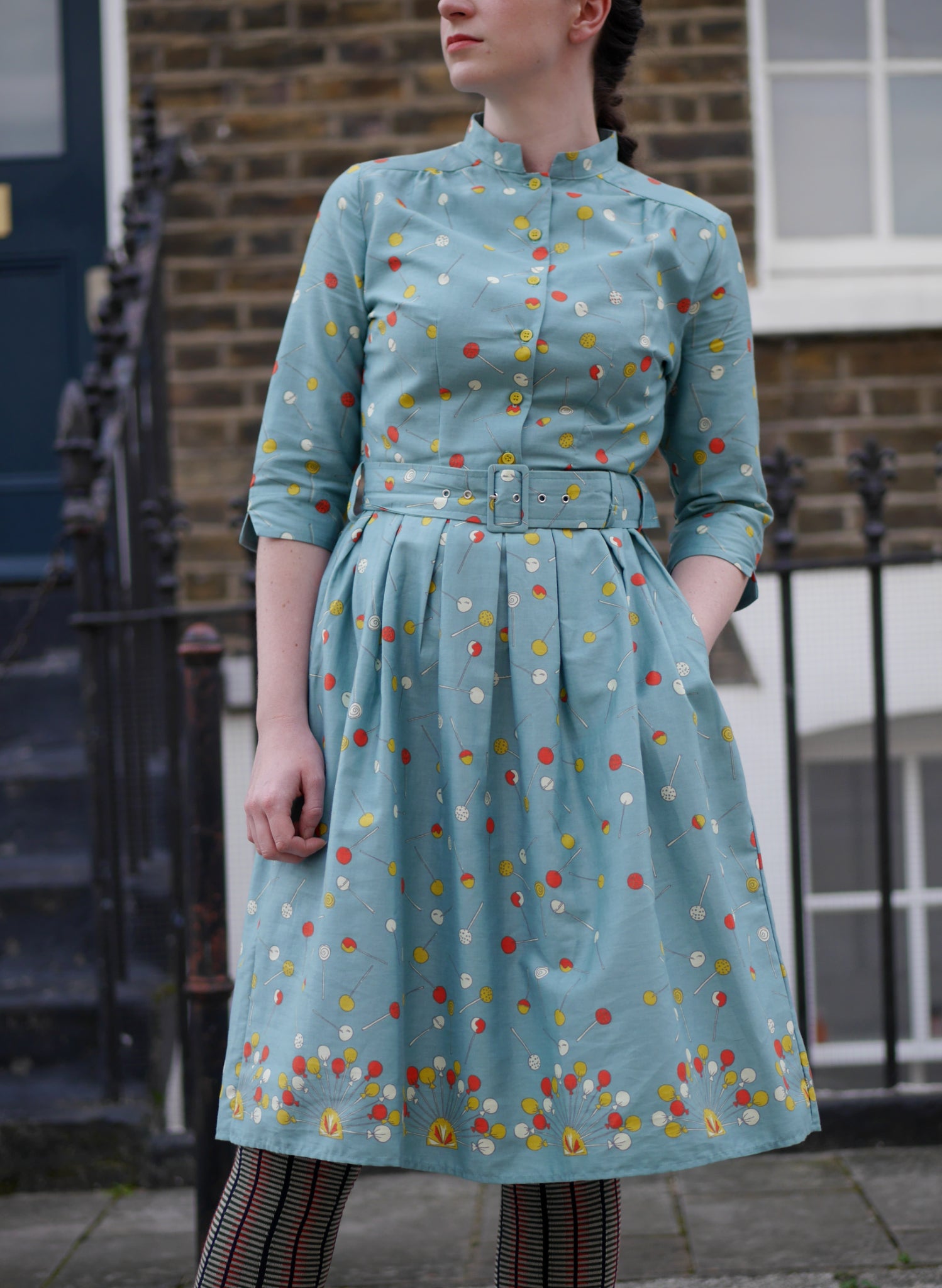 Cynthia Dress - Sage Lollipop