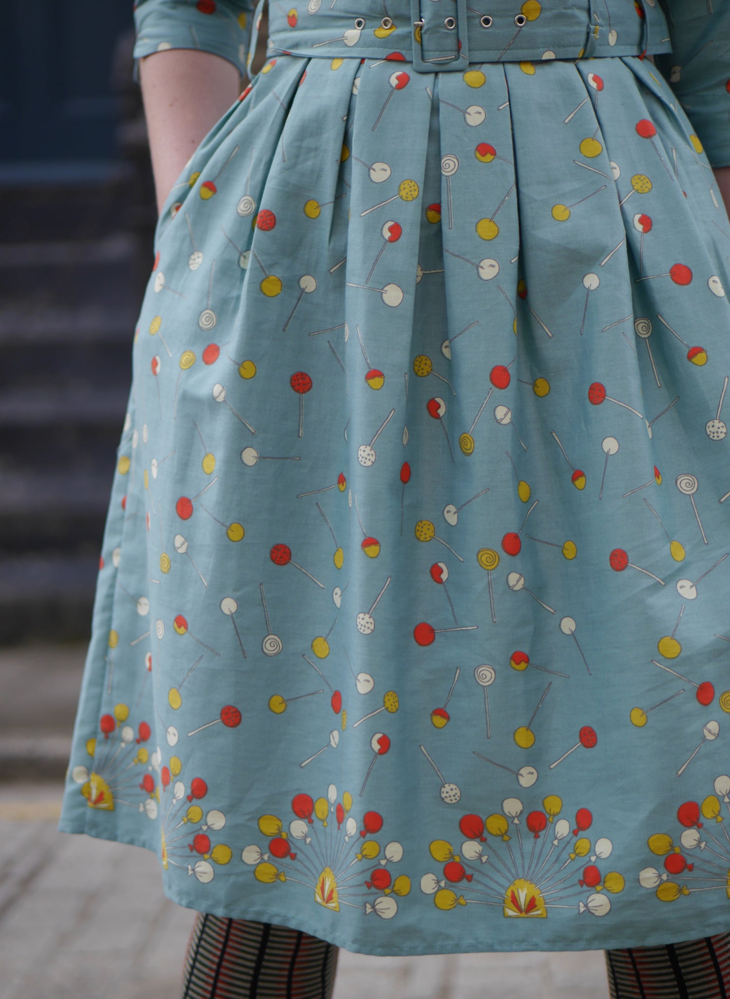 Cynthia Dress - Sage Lollipop