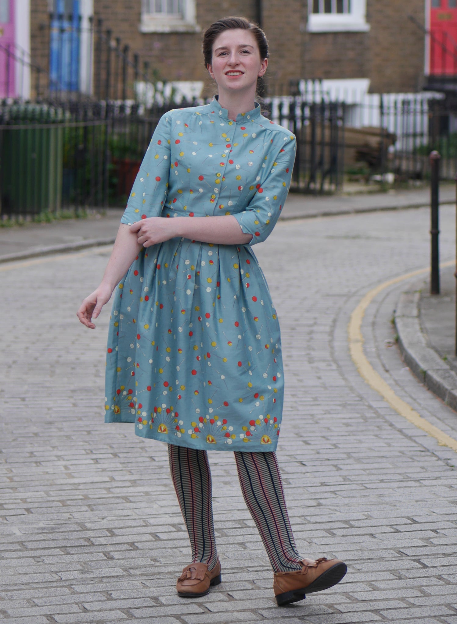 Cynthia Dress - Sage Lollipop