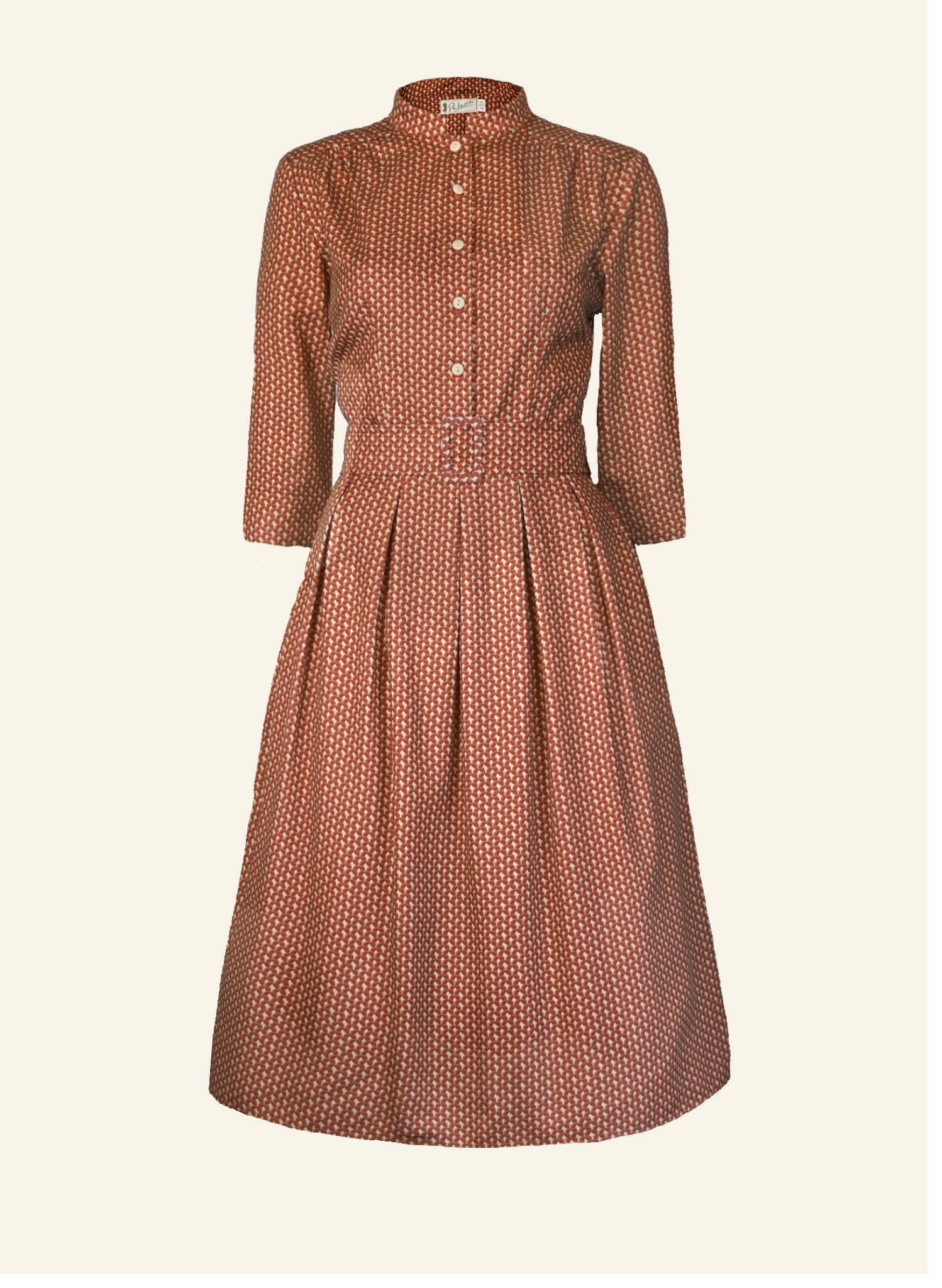 PALAVAパラバCYNTHIA DRESS サイズ10 Navy Shirt Dress with Leopards | 100% Organic Cotton | UK-made