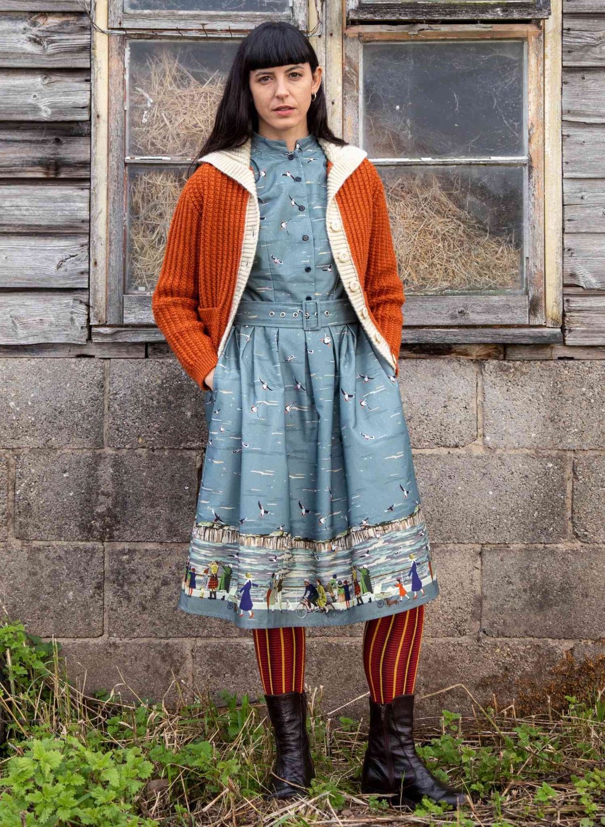 Knee High Socks - Crimson Barbican