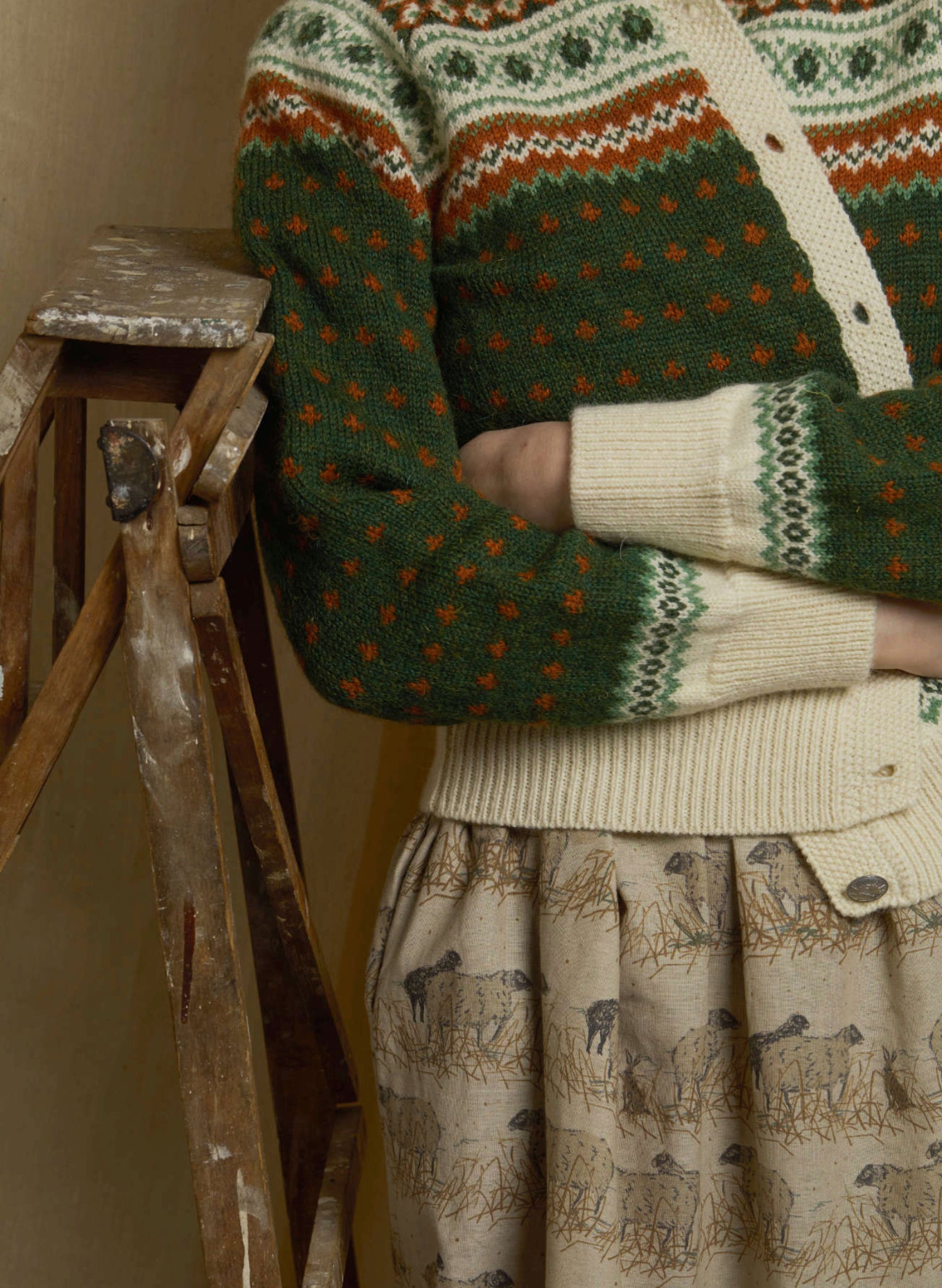 Cynthia - Natural Sheep Dress