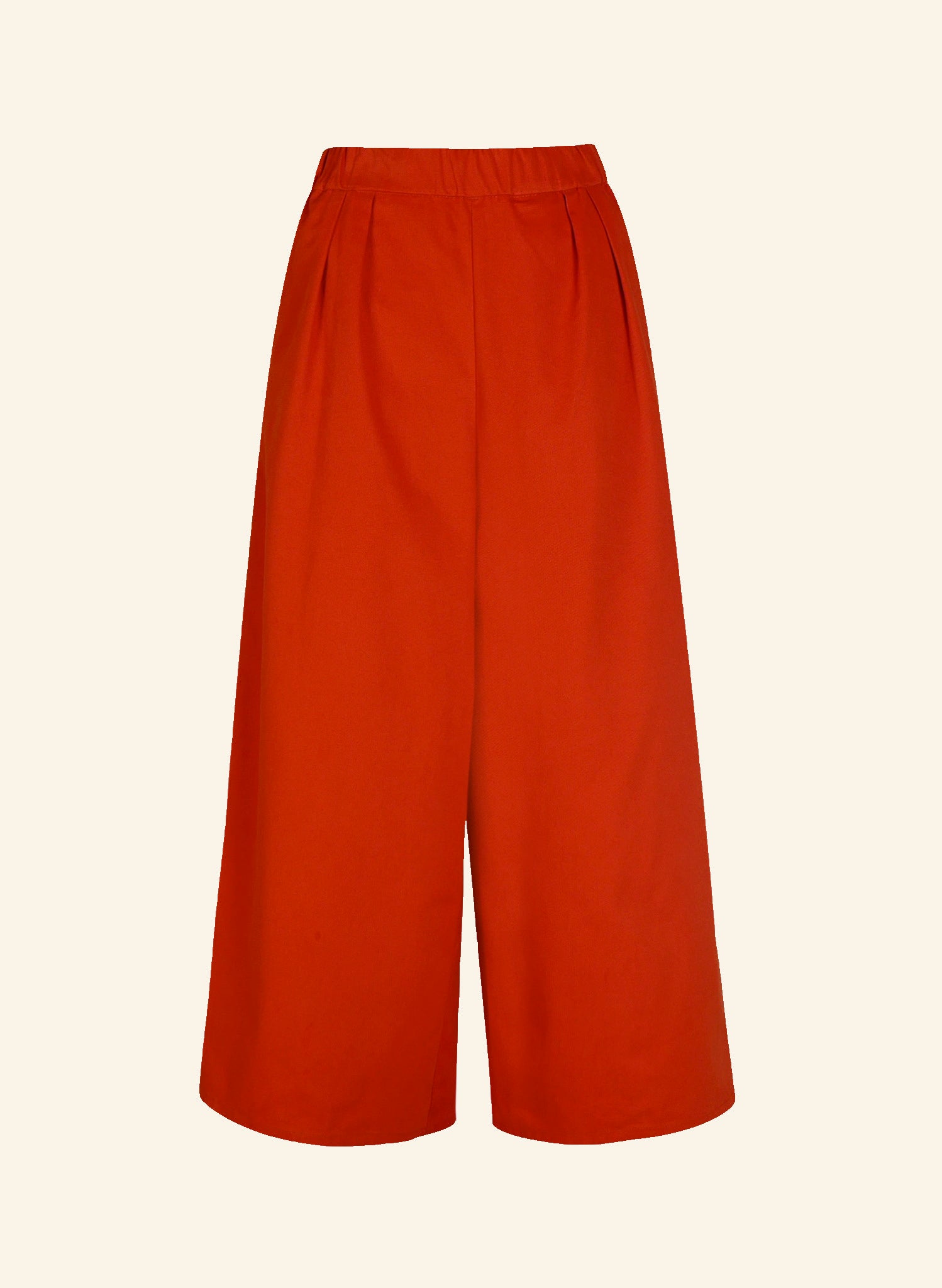 Edith Cropped Trousers - Hot Coral