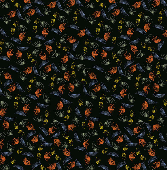 Fireworks black - 100% Tencel Twill- Fabric