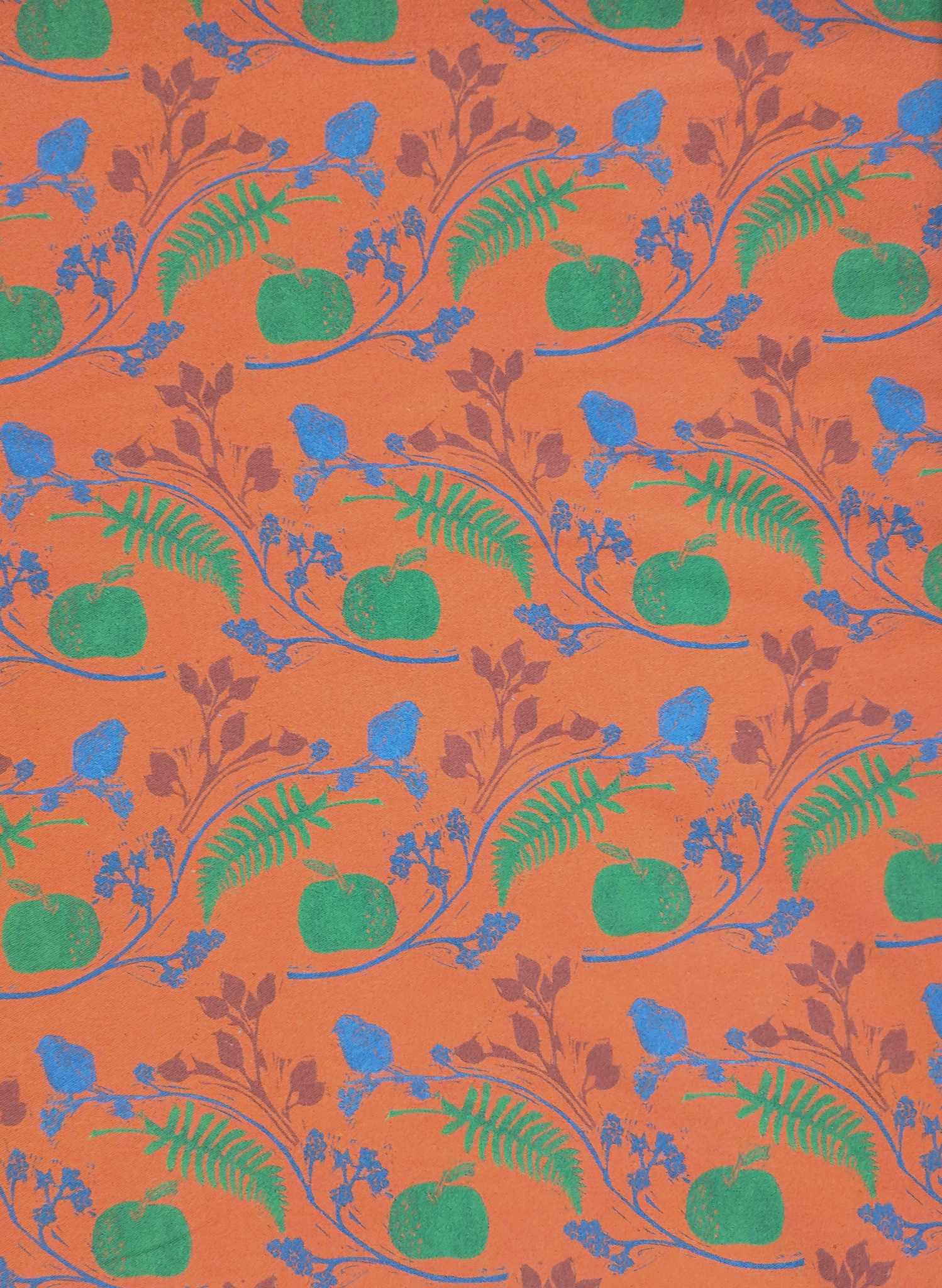 Rust Hedgerow - Organic Cotton - Fabric