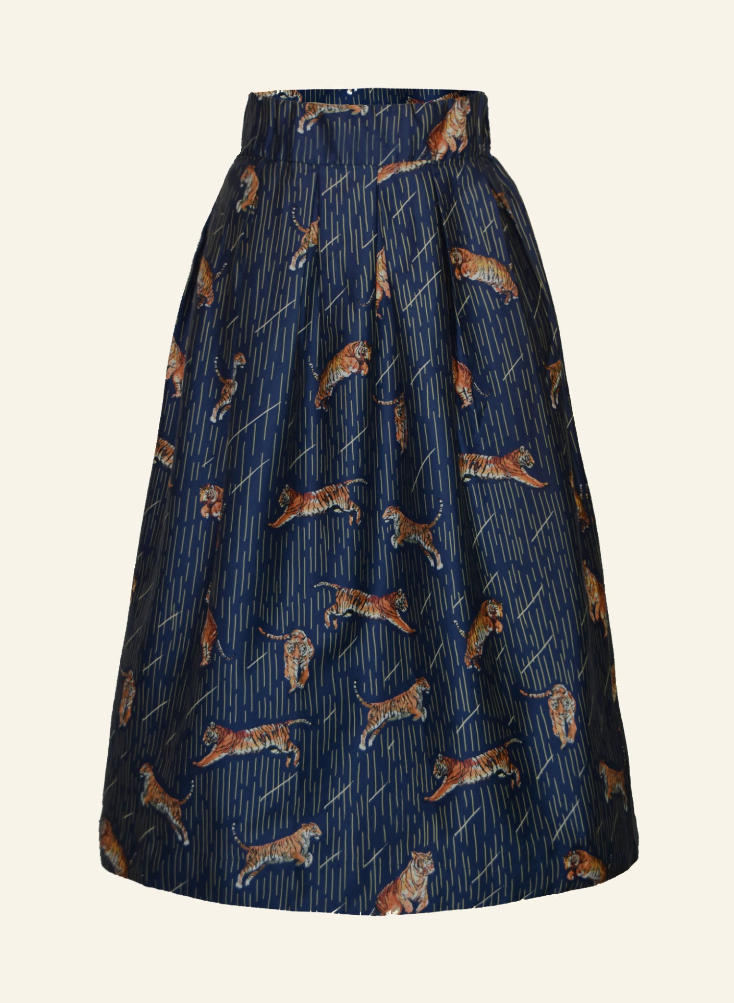 Archive Sale - Size 10 - Florence Skirt - Navy Tiger