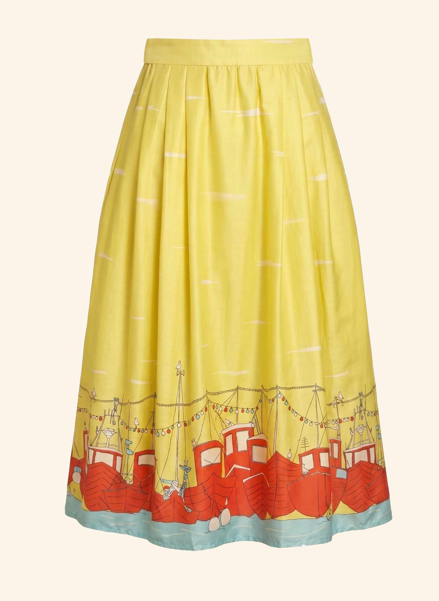 Archive Sale - Florence Skirt - Yellow Boats