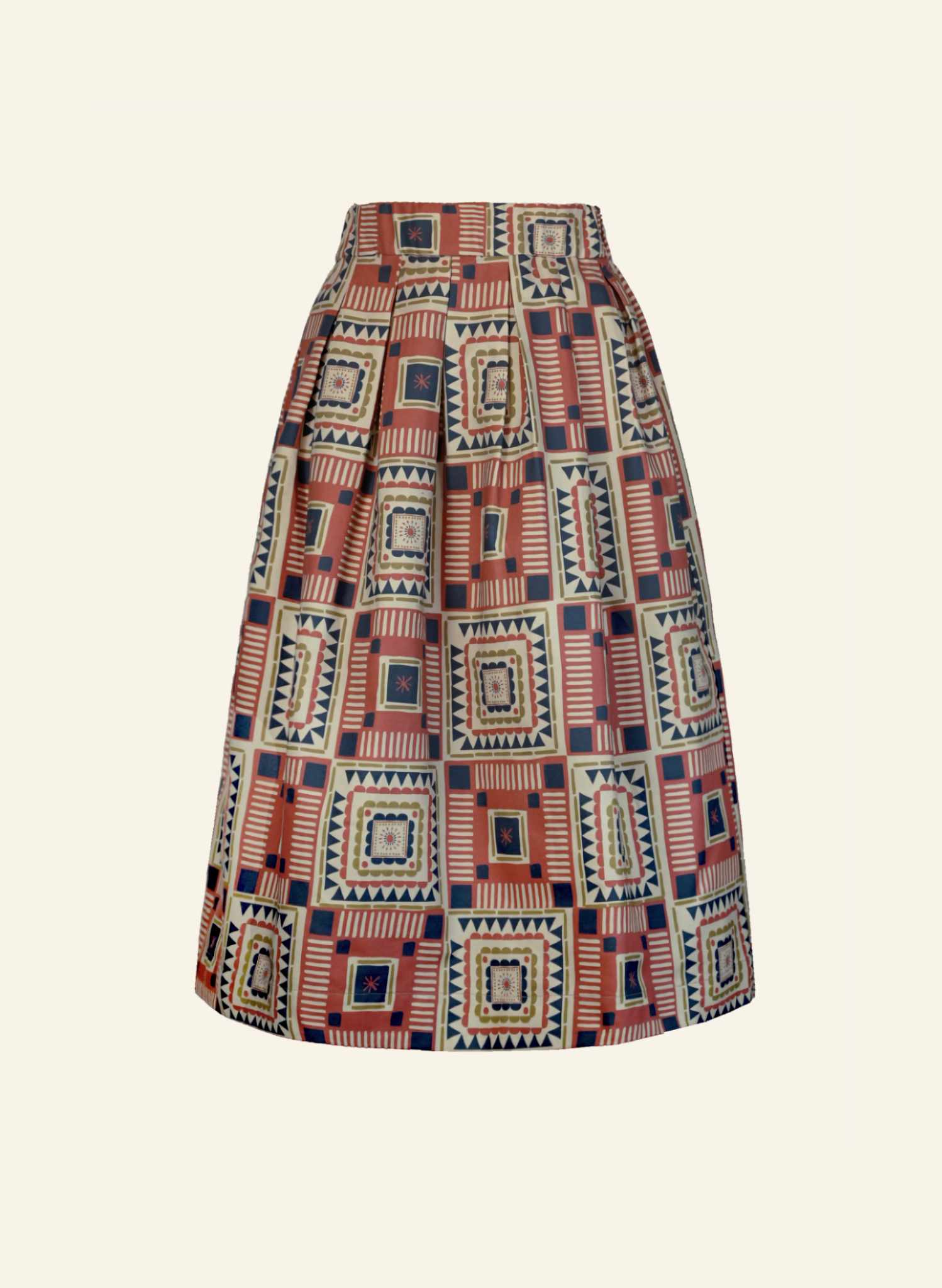 Florence - Red Quilt Skirt