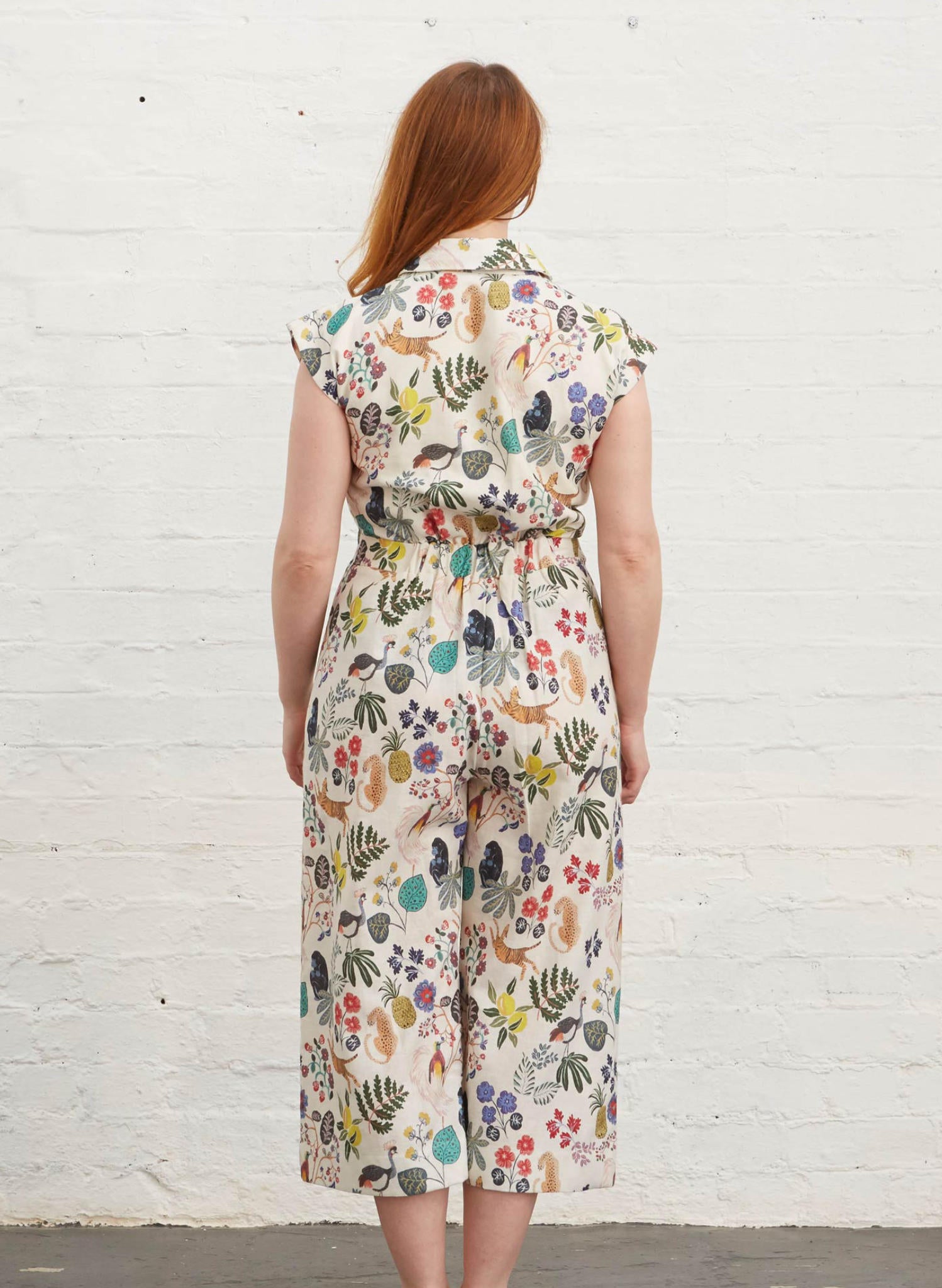 Paradise Garden Jumpsuit | Cotton & Linen | Made in the UK