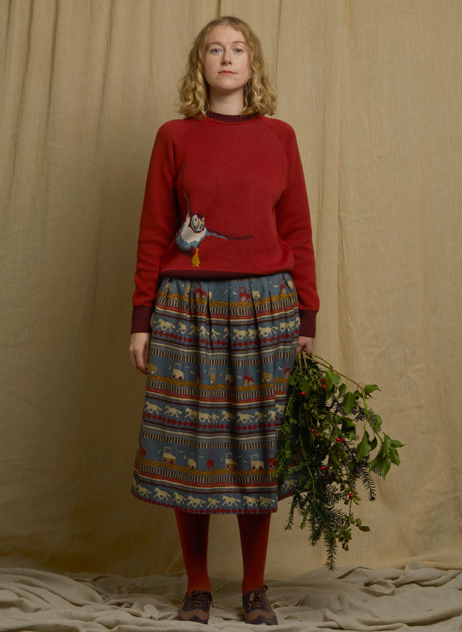 Fred - Rust Puffin Jumper