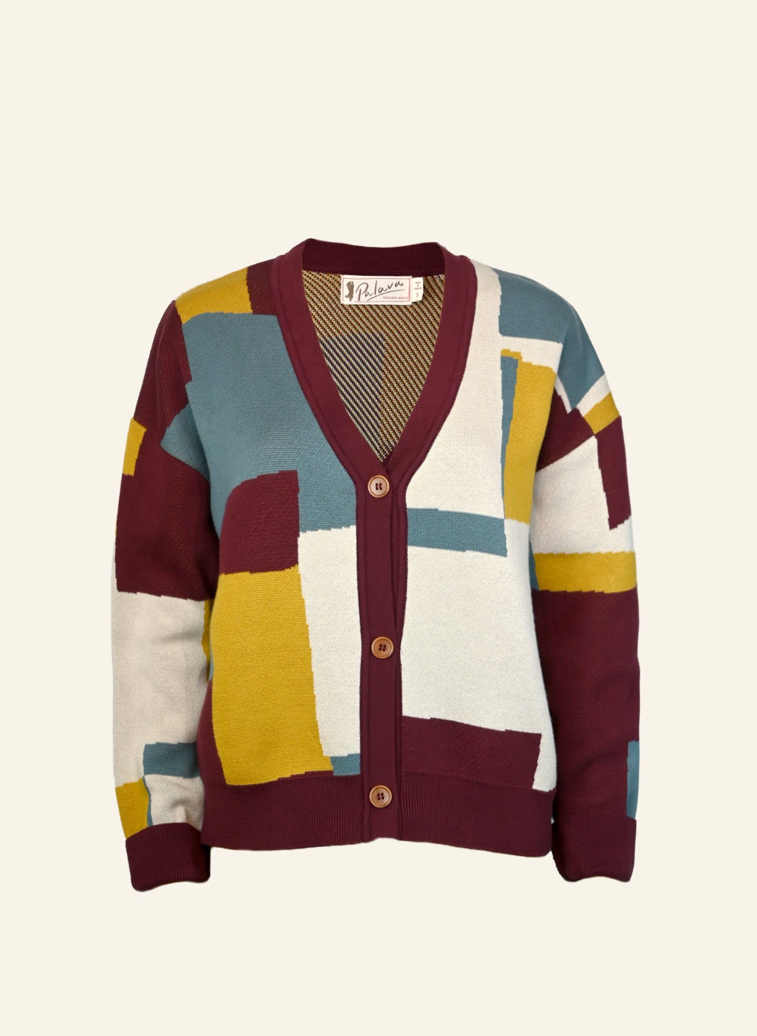 George - Plum Boxes Comfy Cardigan