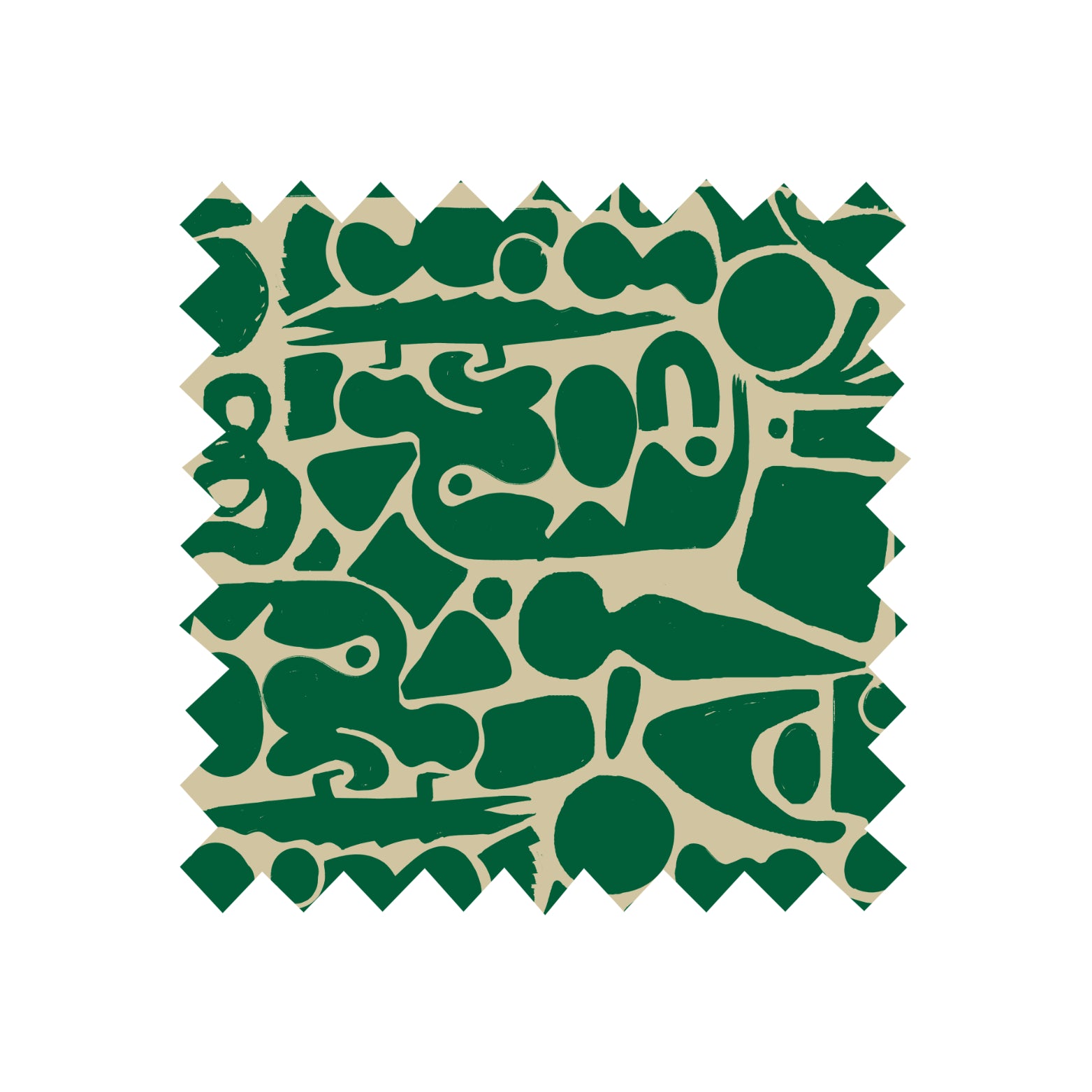 Remnant - 62x92cm - Green Cave - Linen