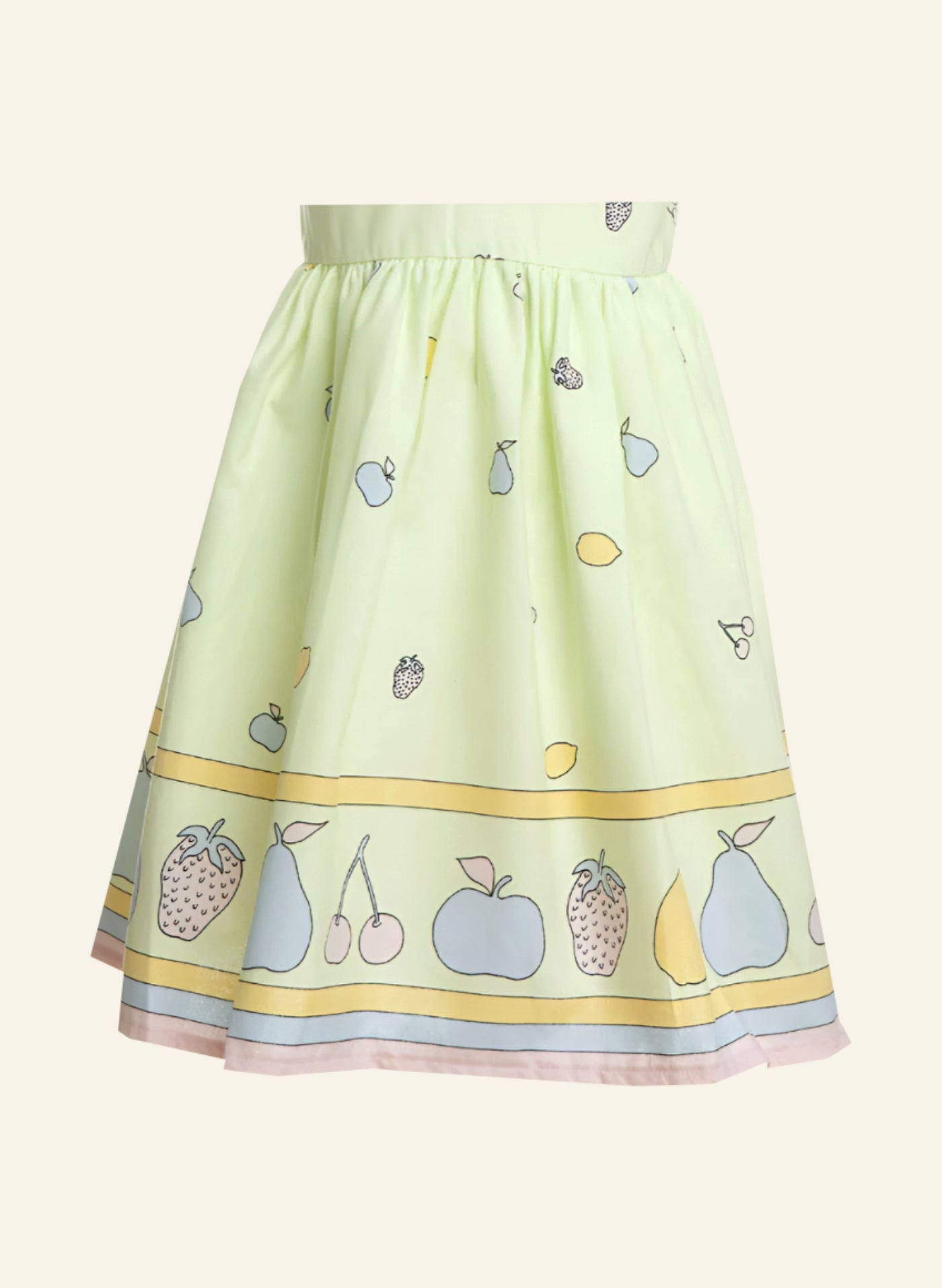 Archive Sale - Poppy - Age 4-5 - Martha Dress - Green Fruit