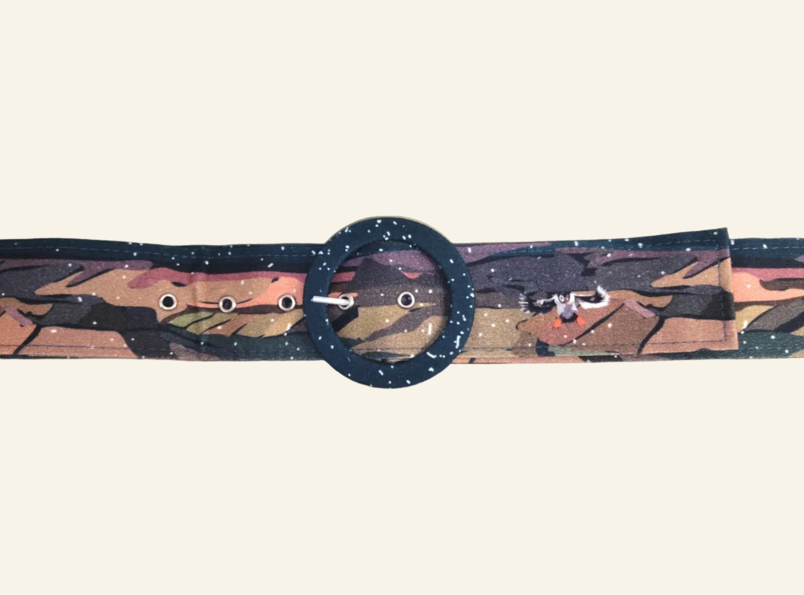Archive Sale - Round Buckle belt - Teal Yorkshire Dales