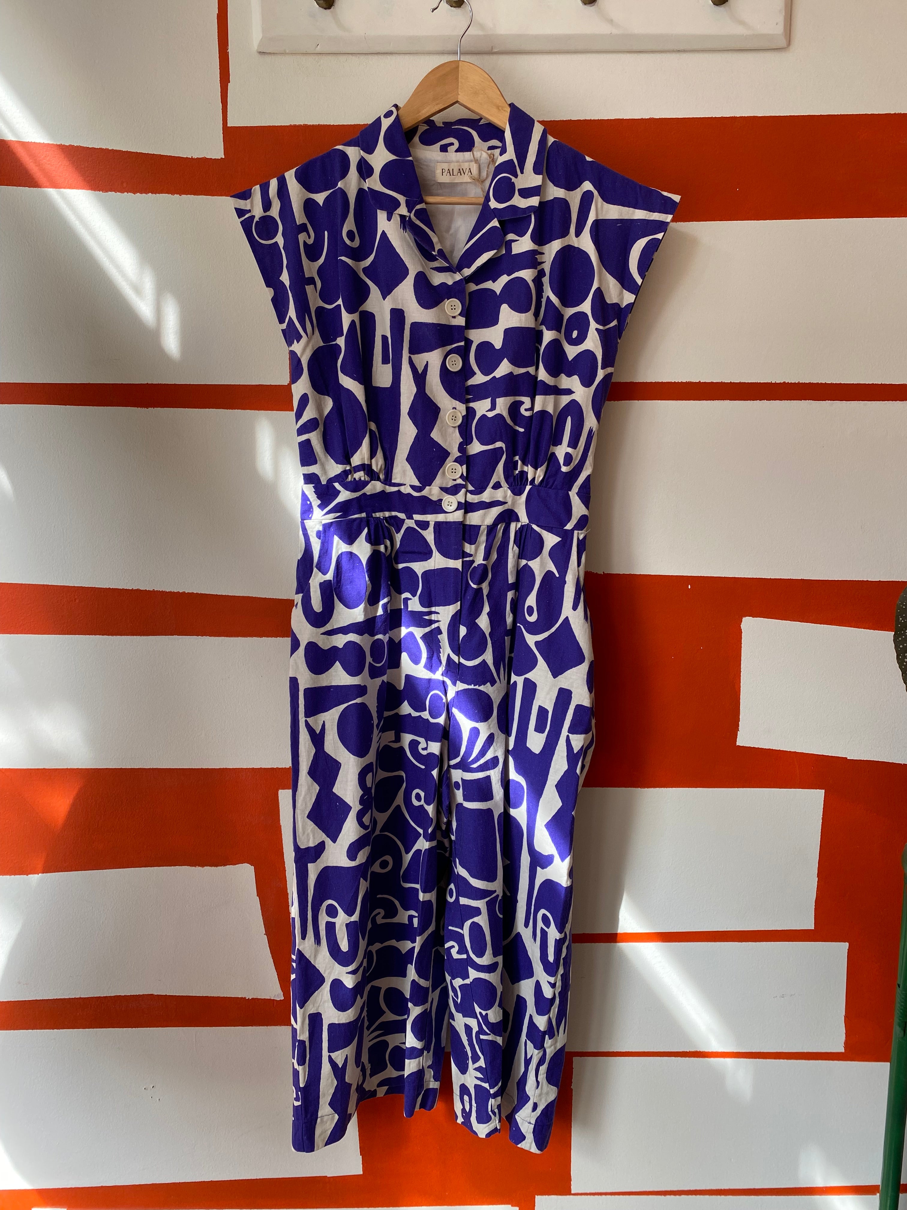 PRE LOVED - Francesca - Blue Cave Jumpsuit