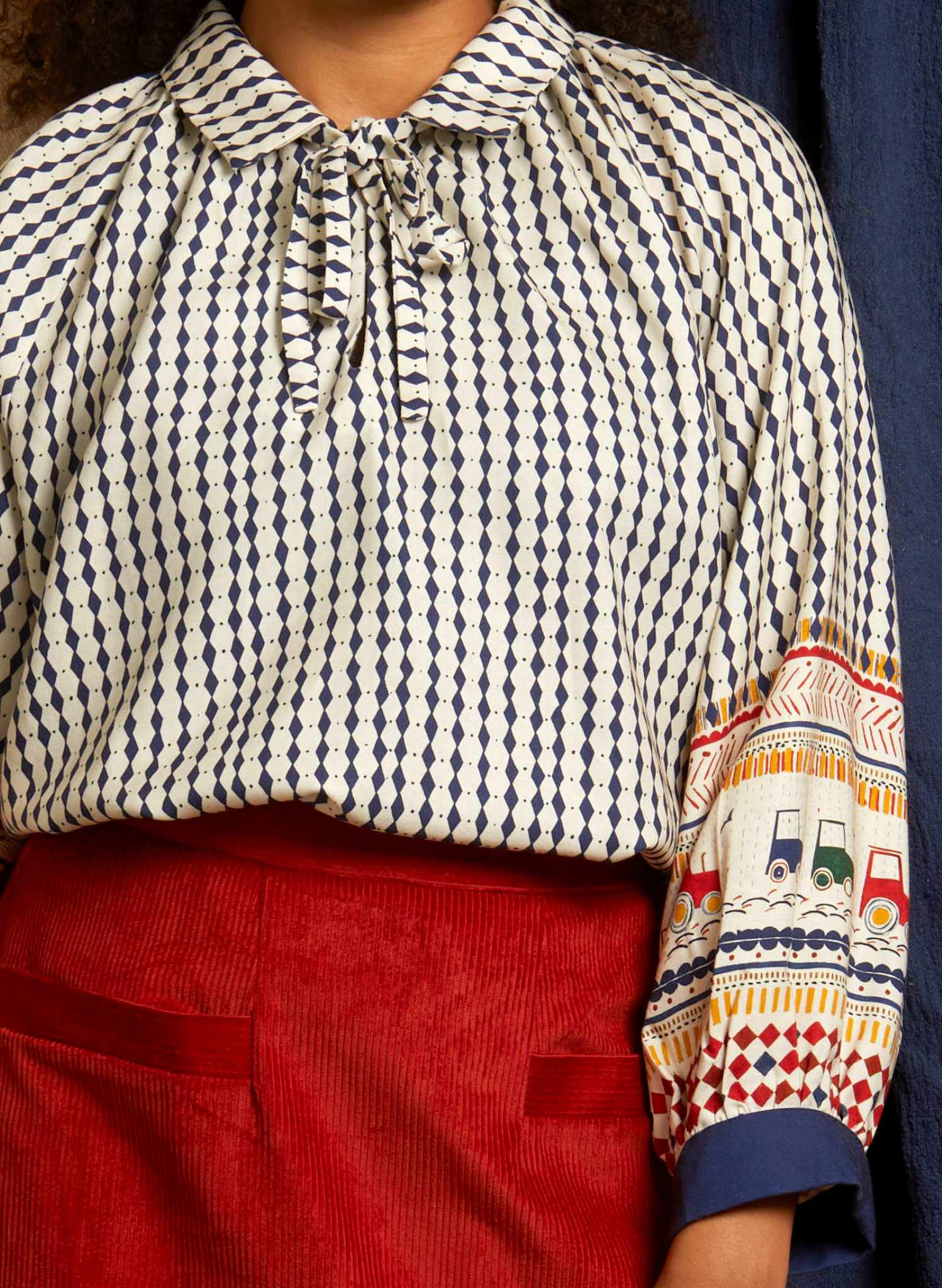 Joan - Tractor Folk Blouse